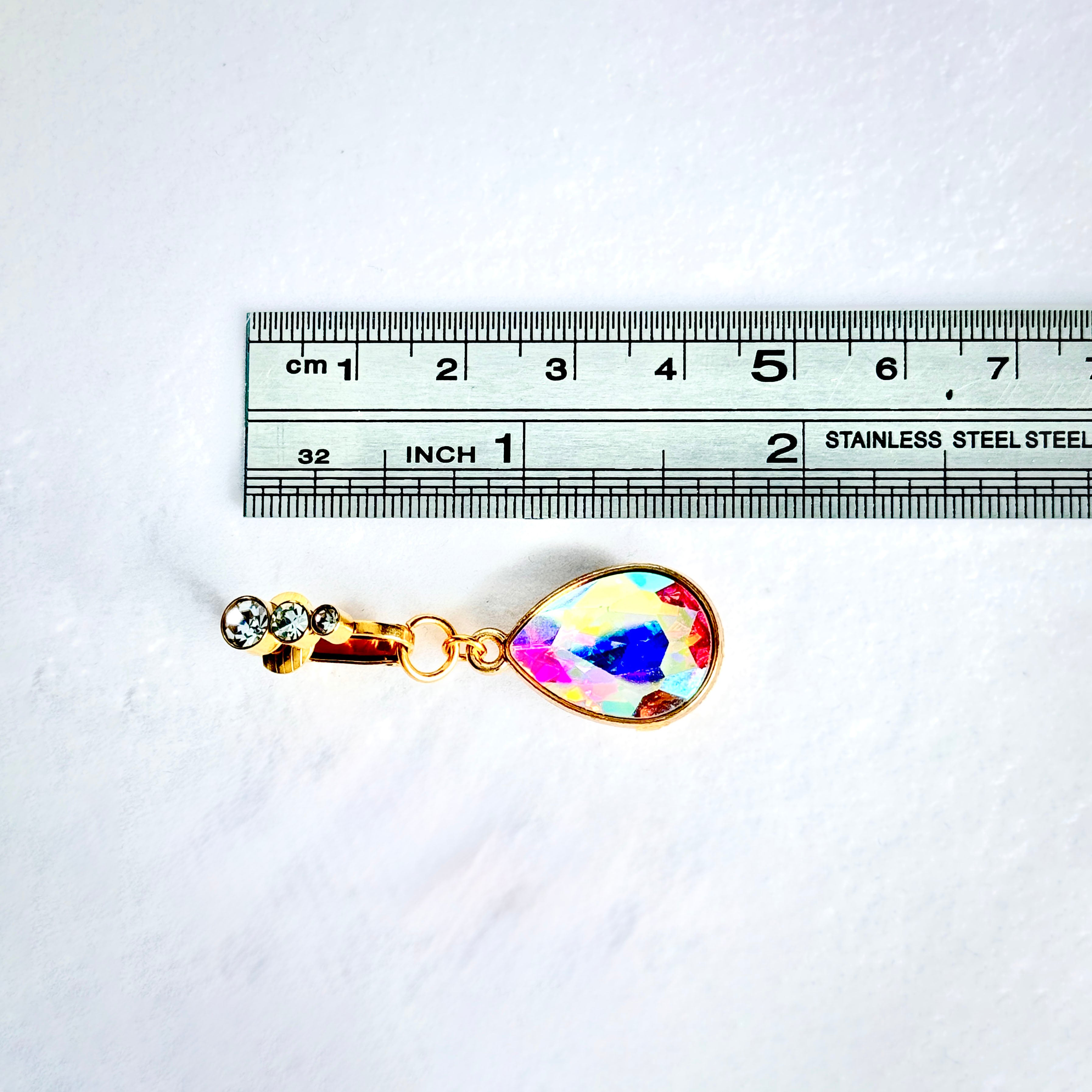 Aurora Crystal Drop Navel Clip™