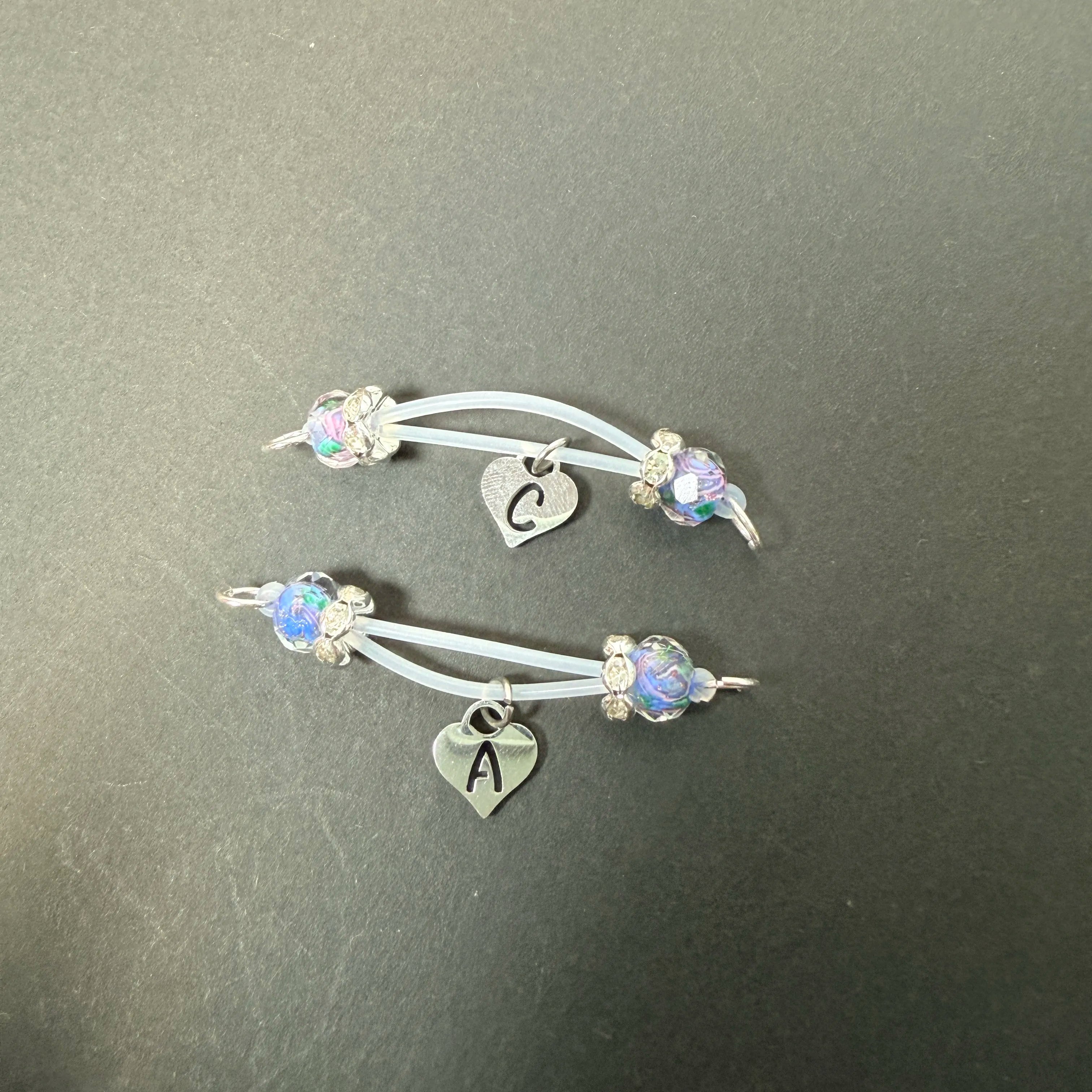 Adjustable Colored Diamond Nipple Decorations - Custom Letters