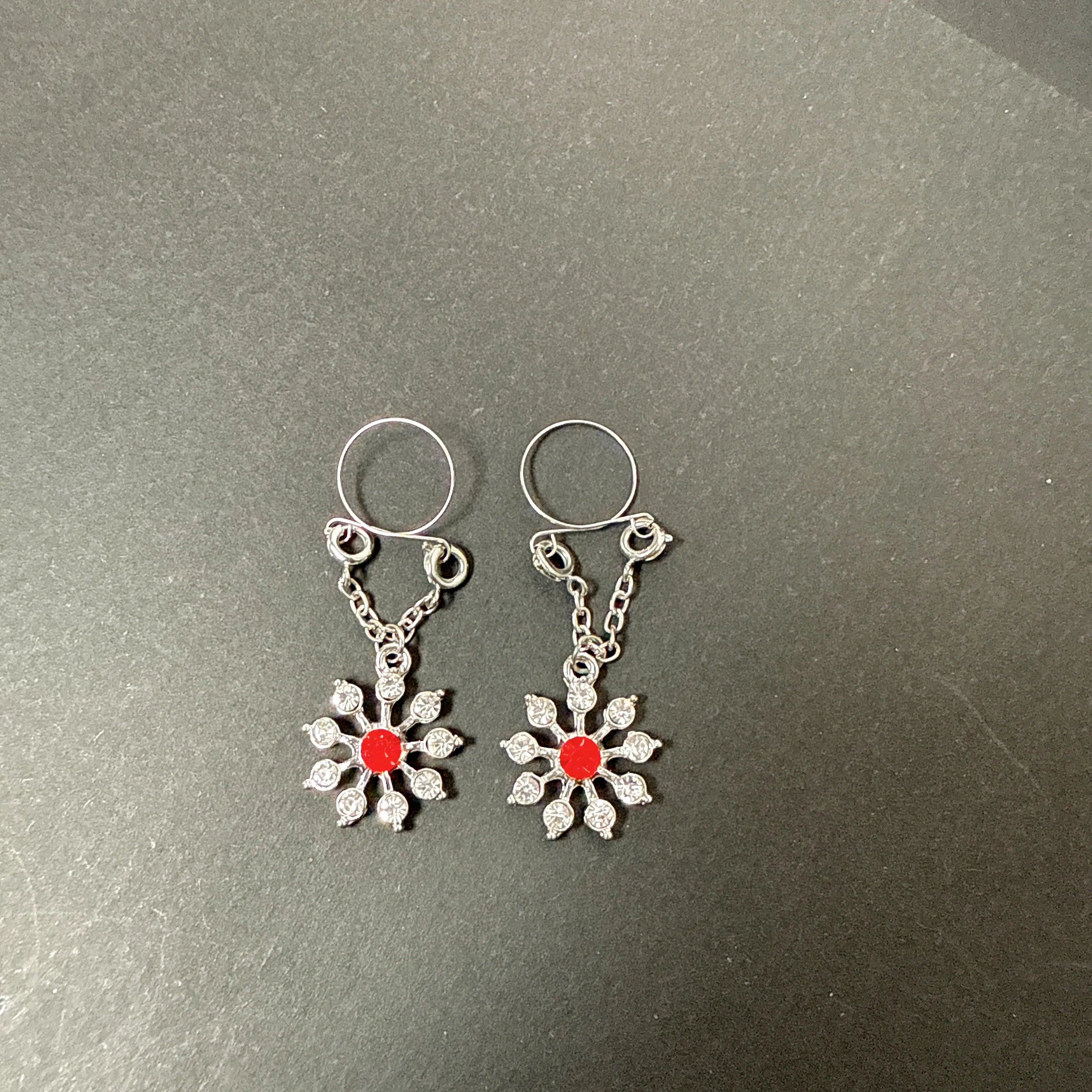Adjustable Nipple Jewelry - Crystal Flower
