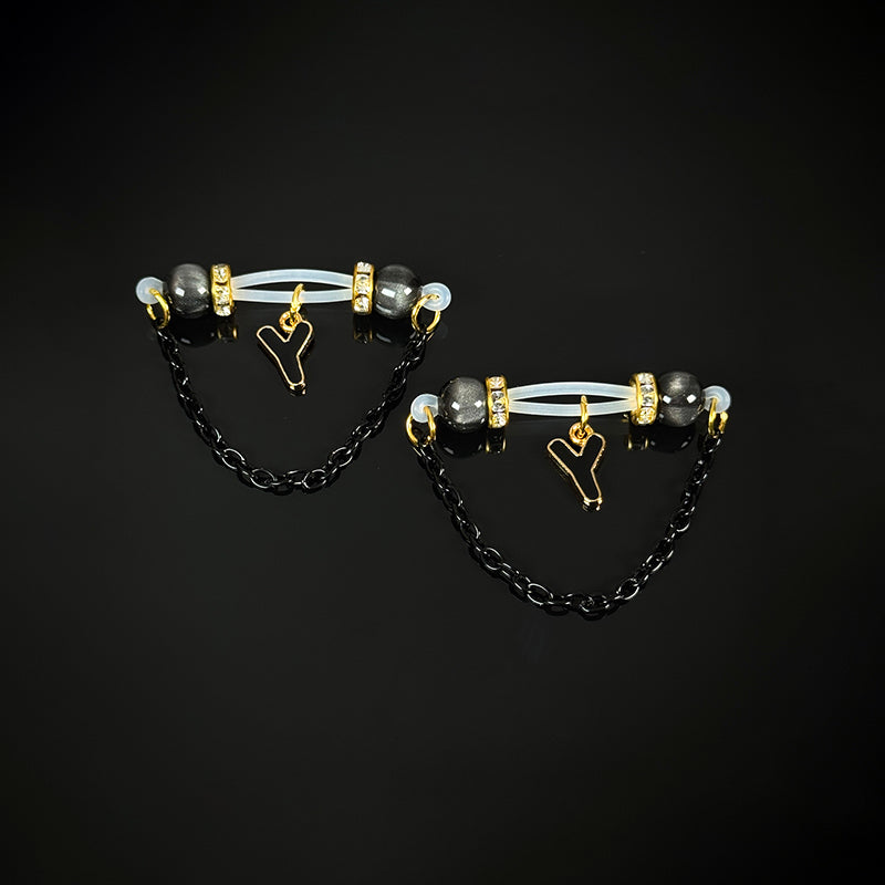 Customizable Letter Nipple Clamps
