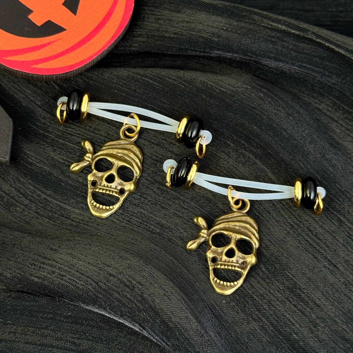 Pirate Skull Gothic Nipple Jewelry
