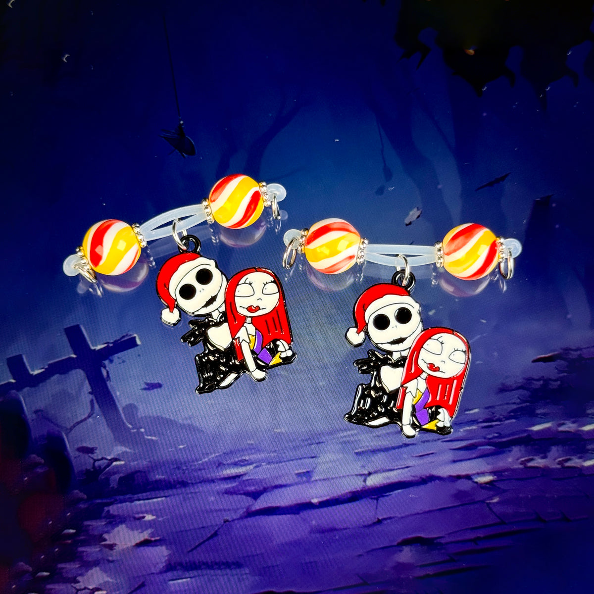 Candy Skull Couple Nipple Clamps