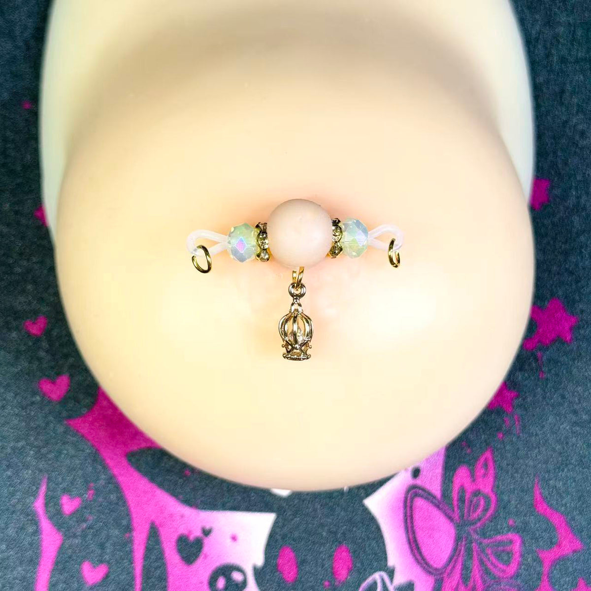 Crystal Queen Pendant Nipple Clamps