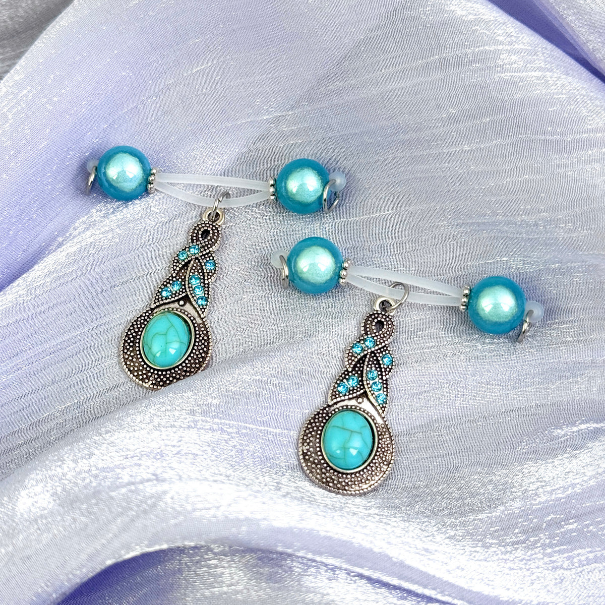 Ocean Crystal Nipple Clips