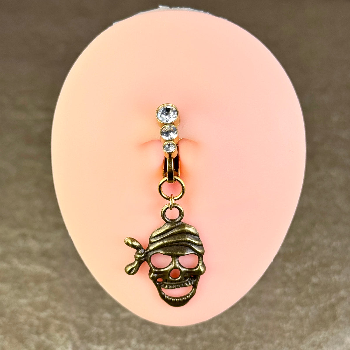 Pirate Skull Navel Charm