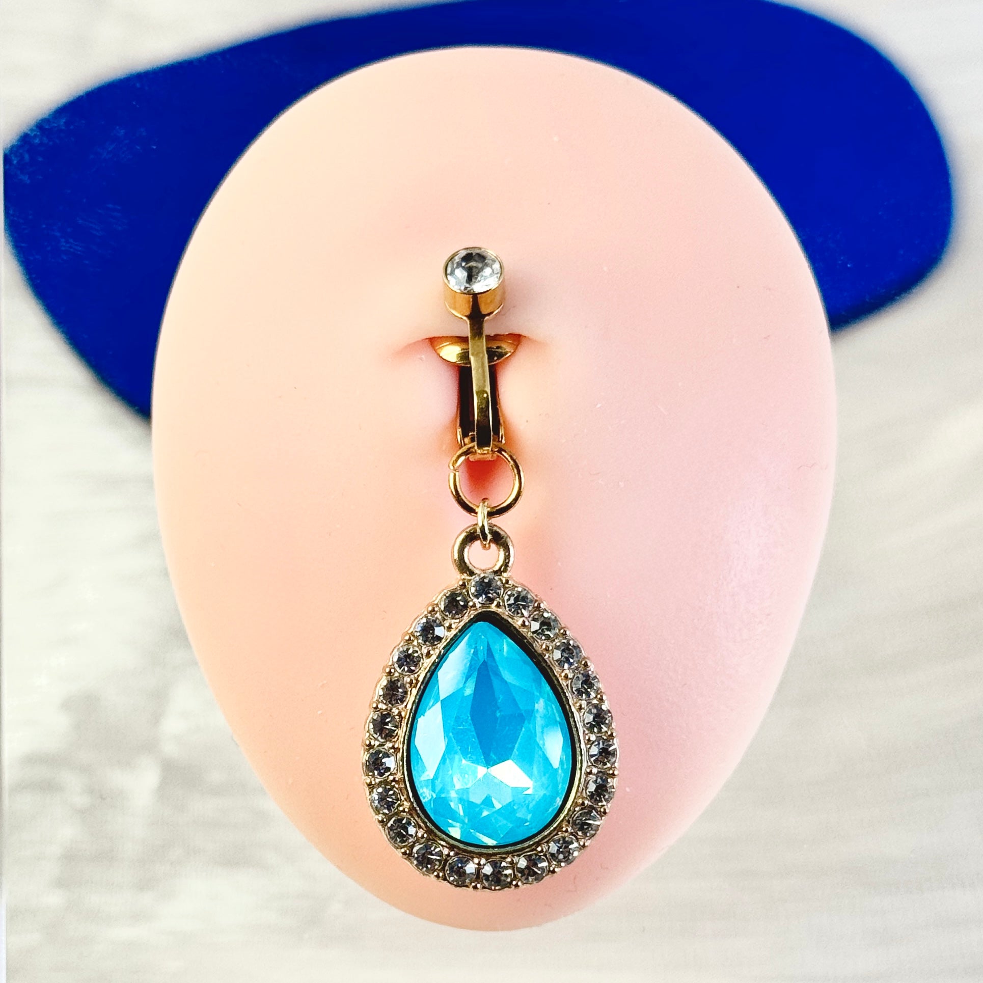 Luna Sapphire Drop Navel Clip™