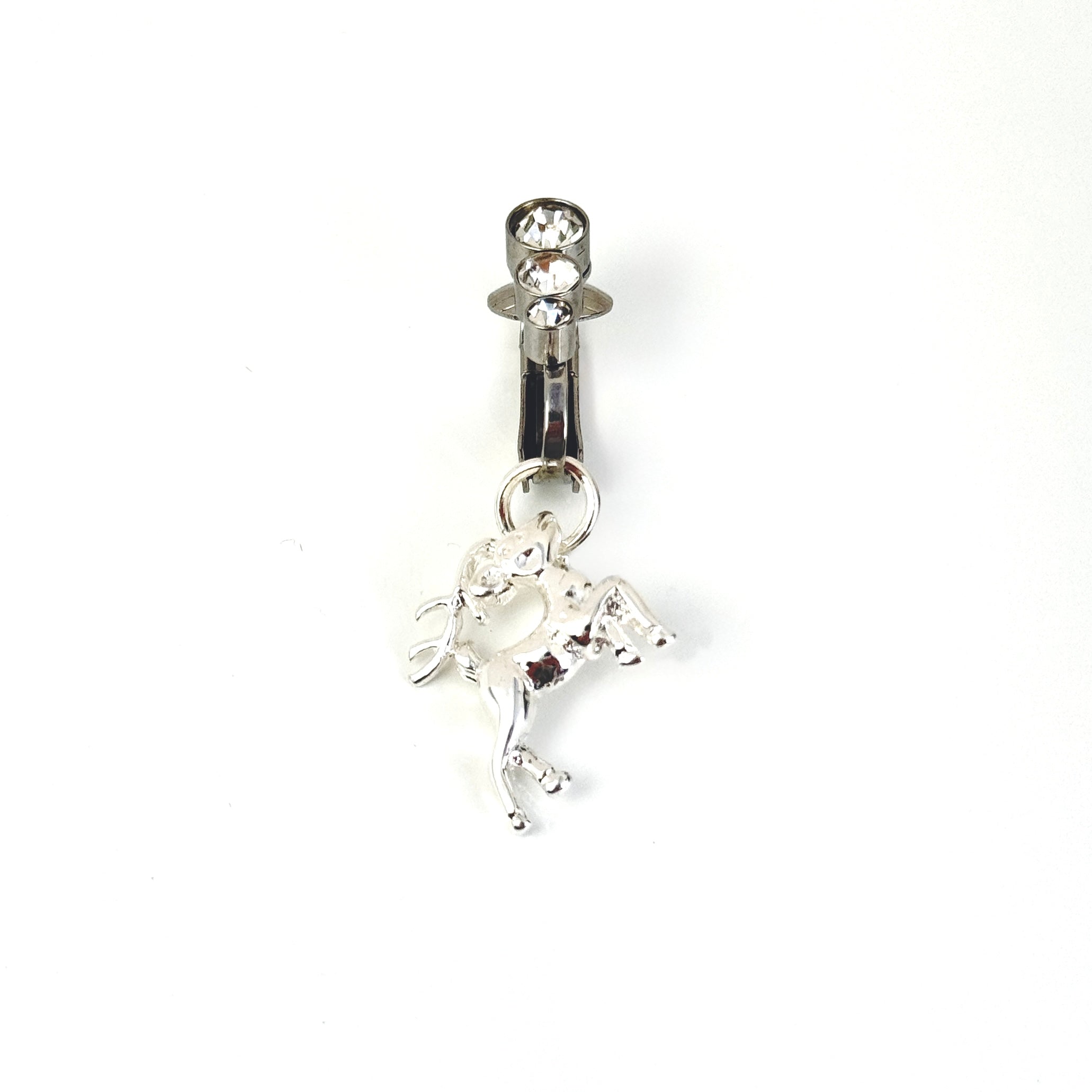 Sterling Silver Deer Navel Piercing Jewelry