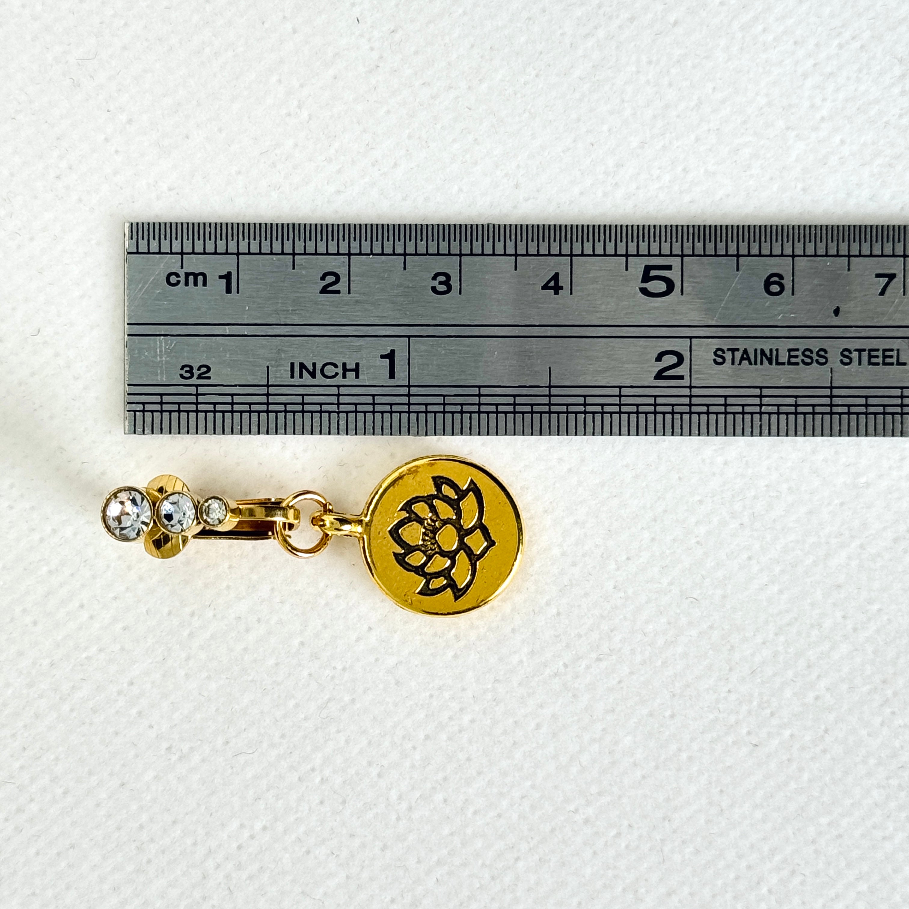 Golden Lotus Zen Navel Piercing Jewelry