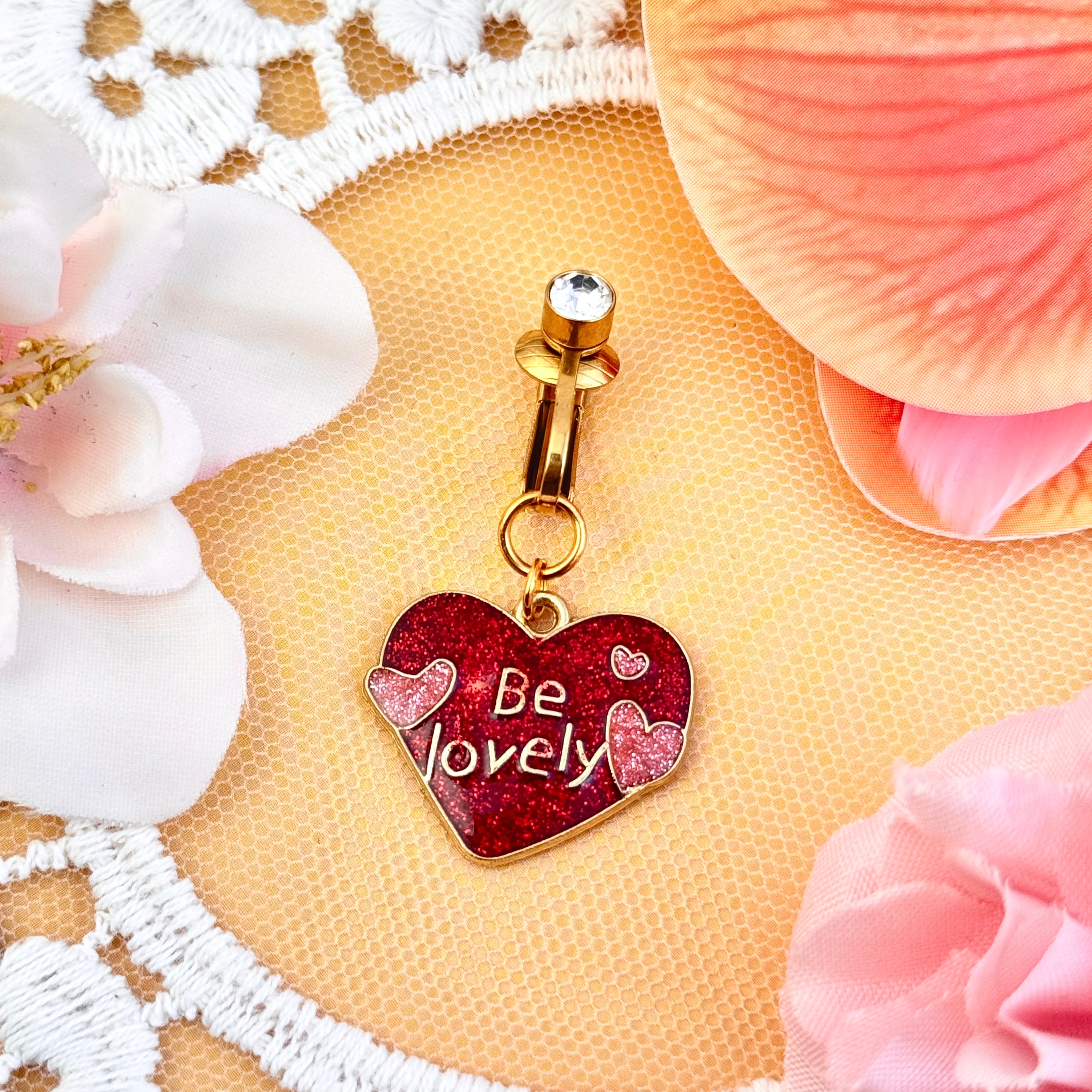 Be Lovely Heart Belly Clip