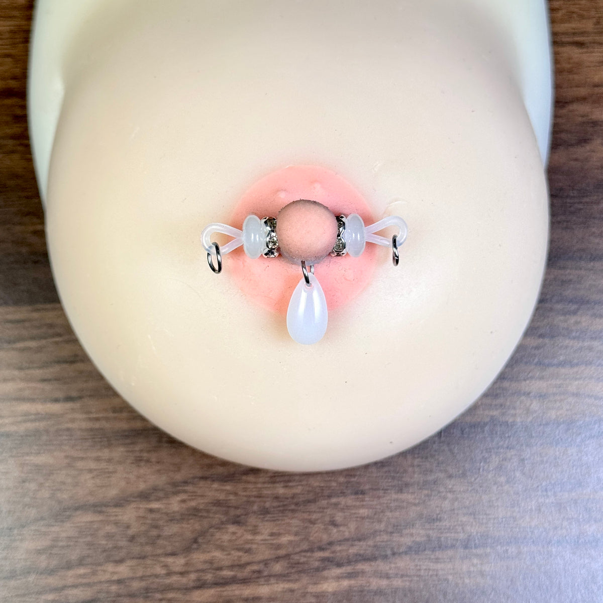 Ivory Moon Nipple Clips