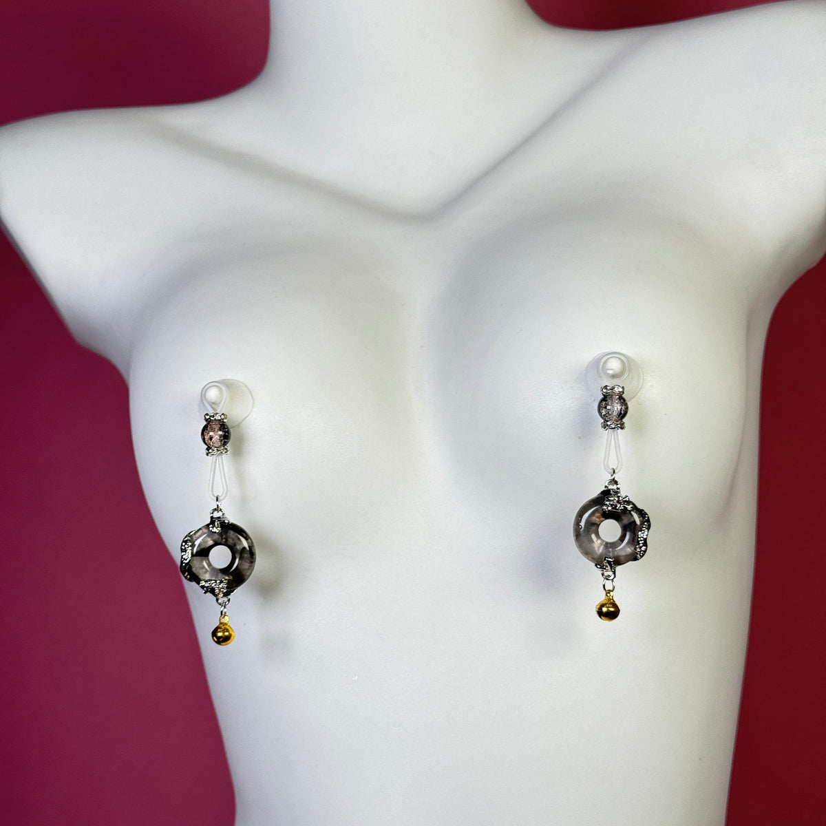 Black Moon Charm Nipple Jewelry