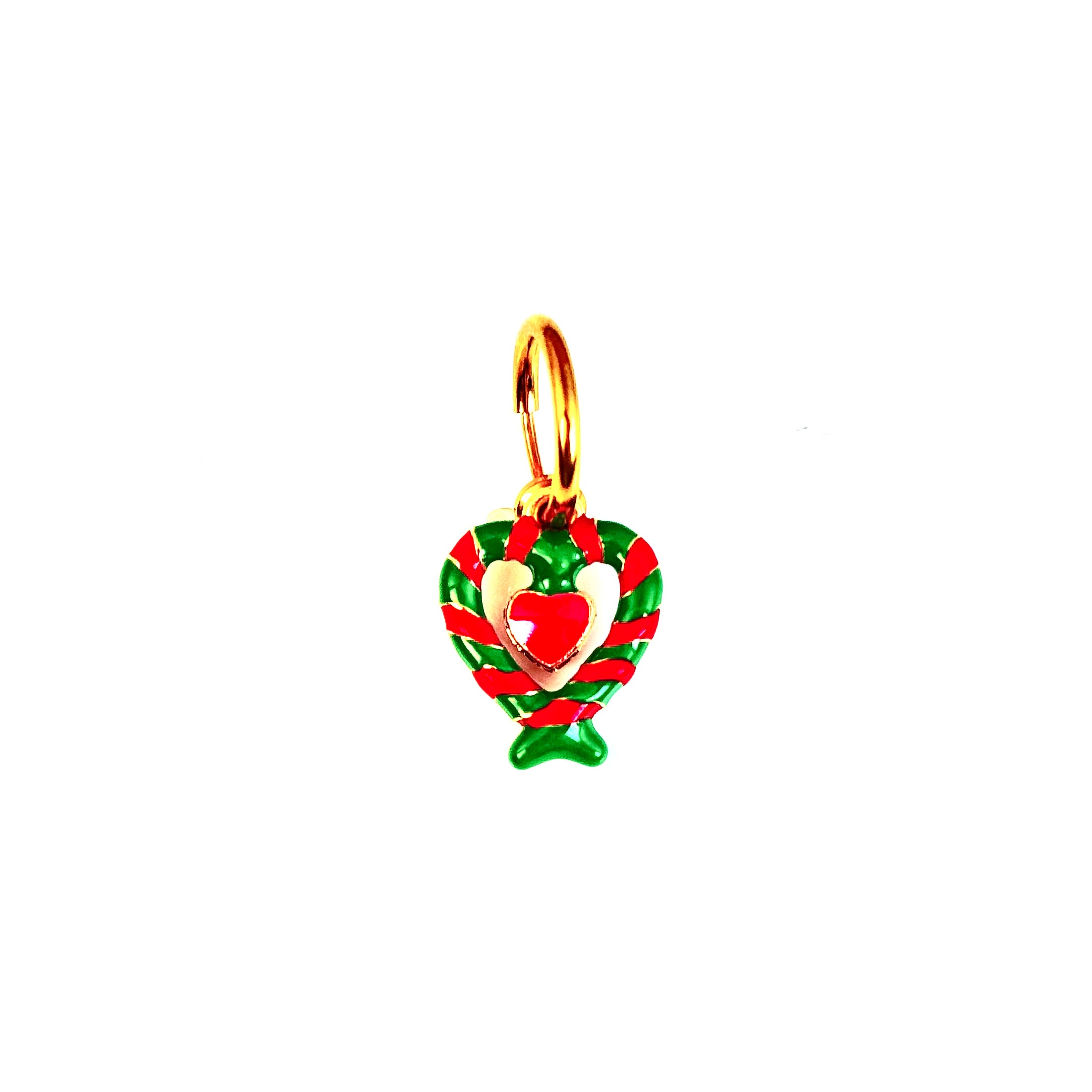 Candy-heart style faux navel piercing
