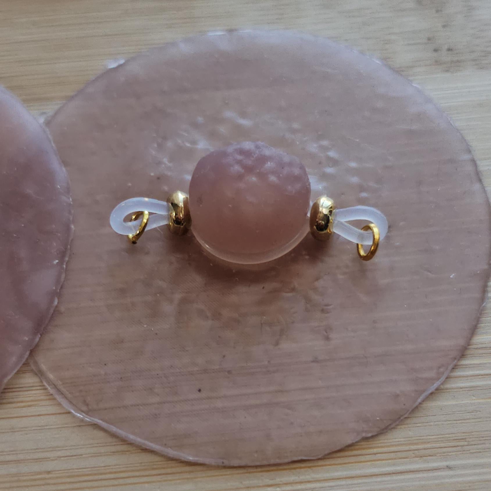 Minimalist adjustable faux nipple ring