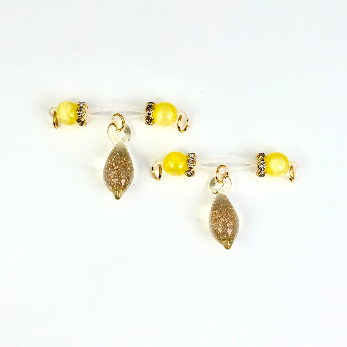 Golden Teardrop Nipple Clips