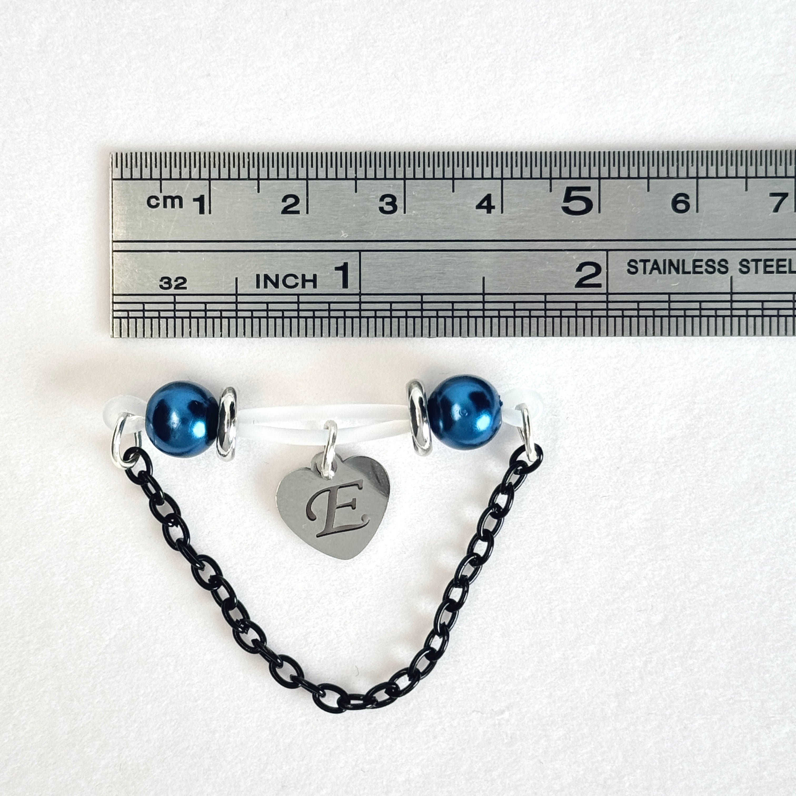 Personalized Initial Chain Jewelry Clip