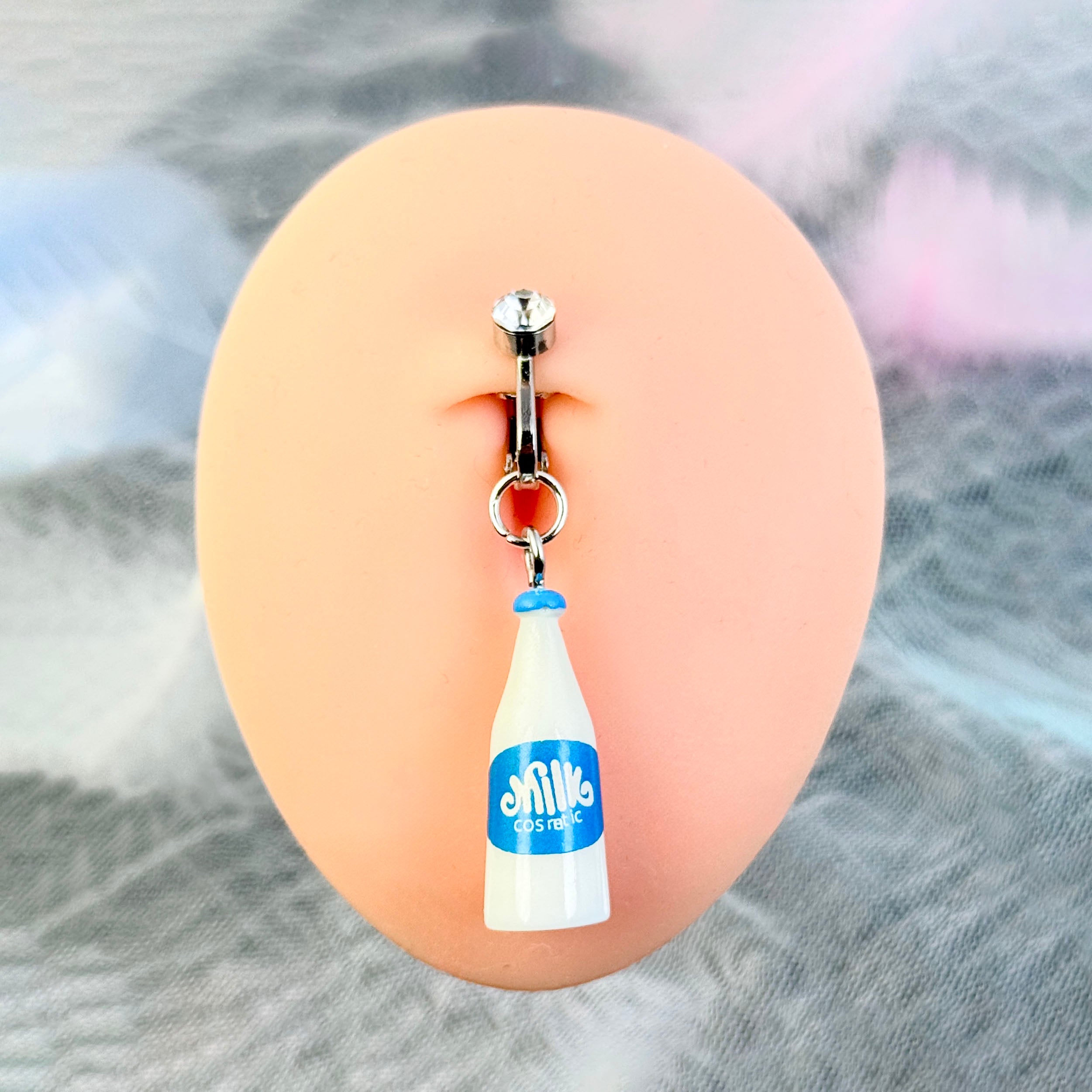 Milky Beauty Clip-on Navel Jewelry (Non-piercing)