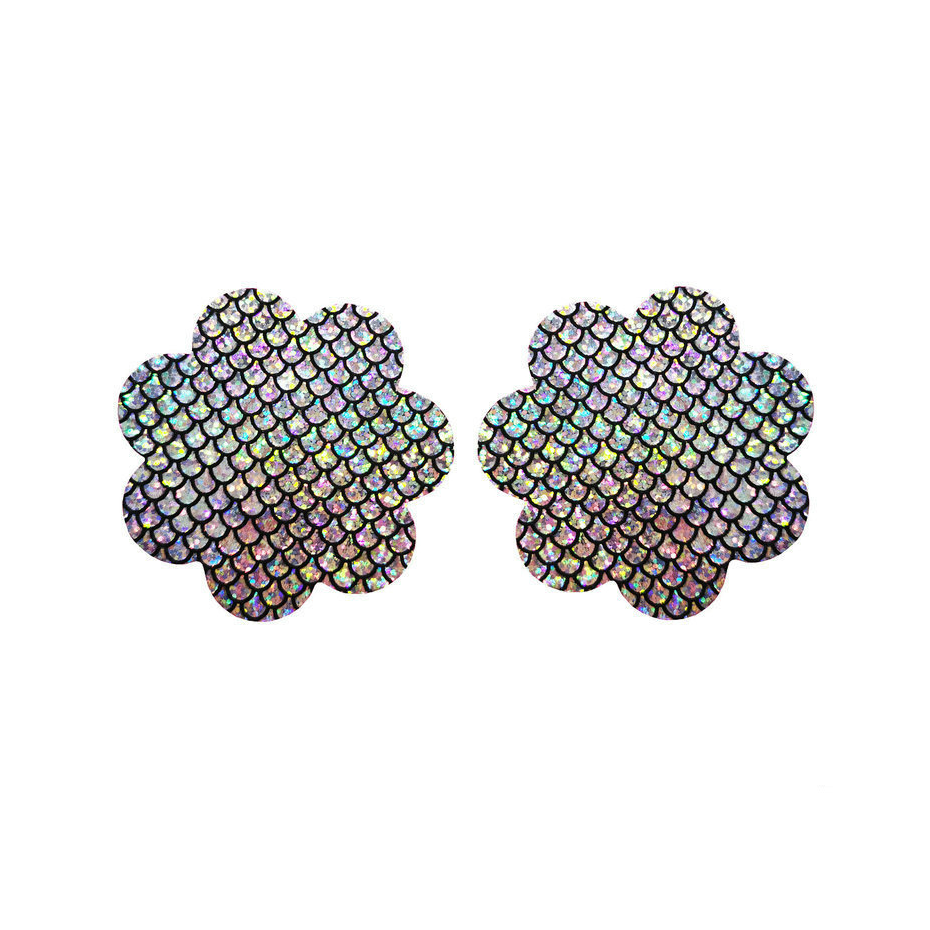 Iridescent Mermaid Scale Nipple Covers