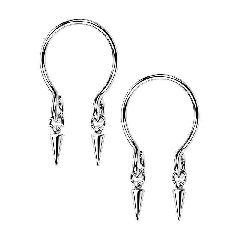 Punk-Style Spiked U-Shaped Nipple Ring