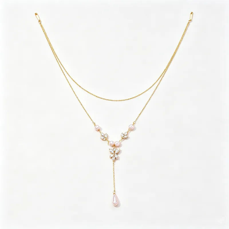 Double-layer tassel back chain