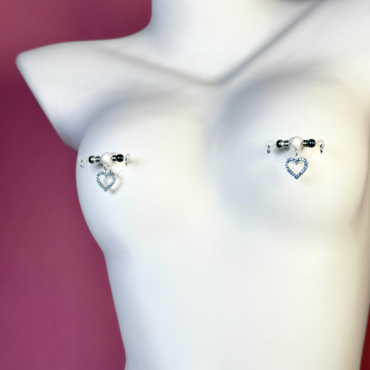 Luna Sapphire Heart Clips™