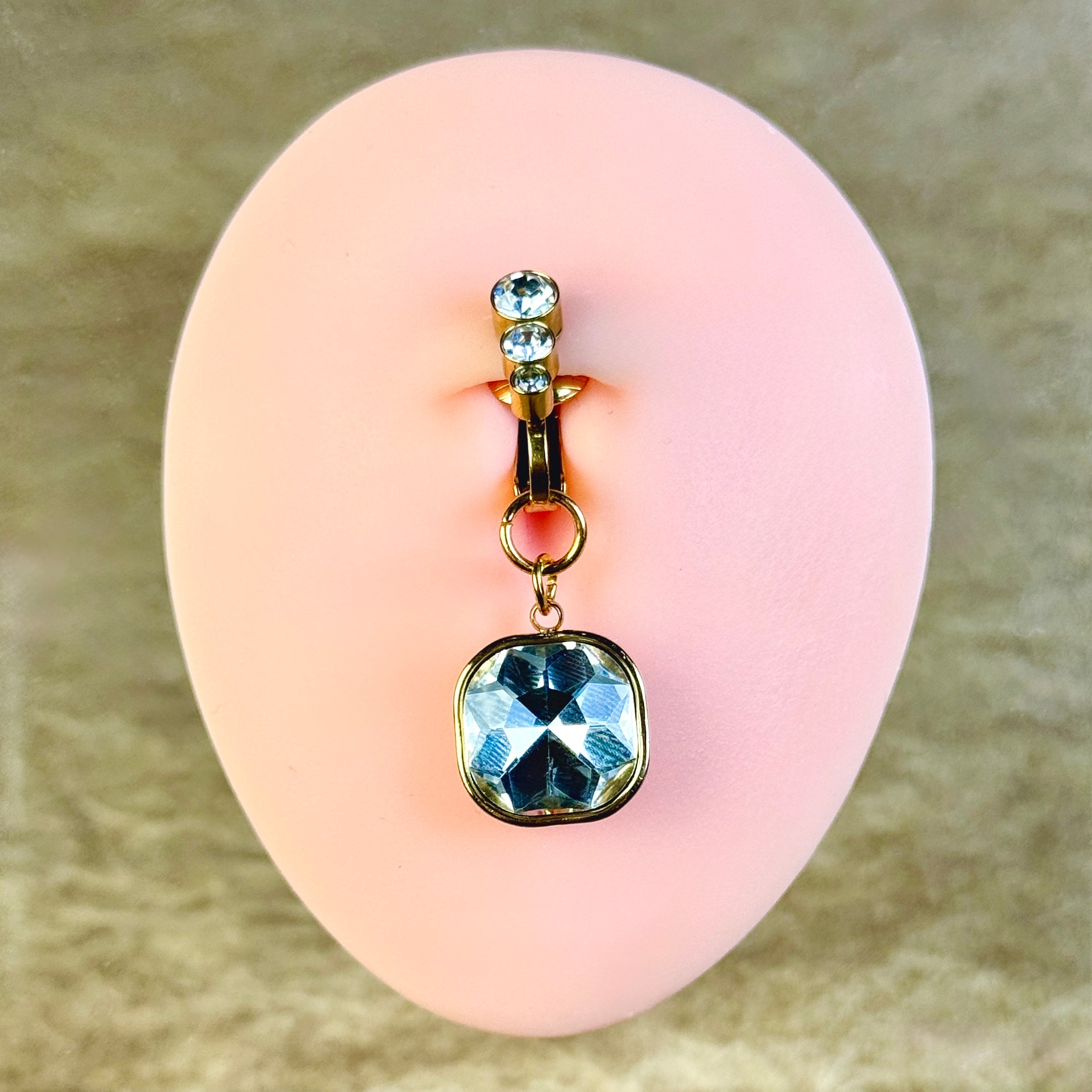 Aurora Gem Non-Piercing Navel Jewelry