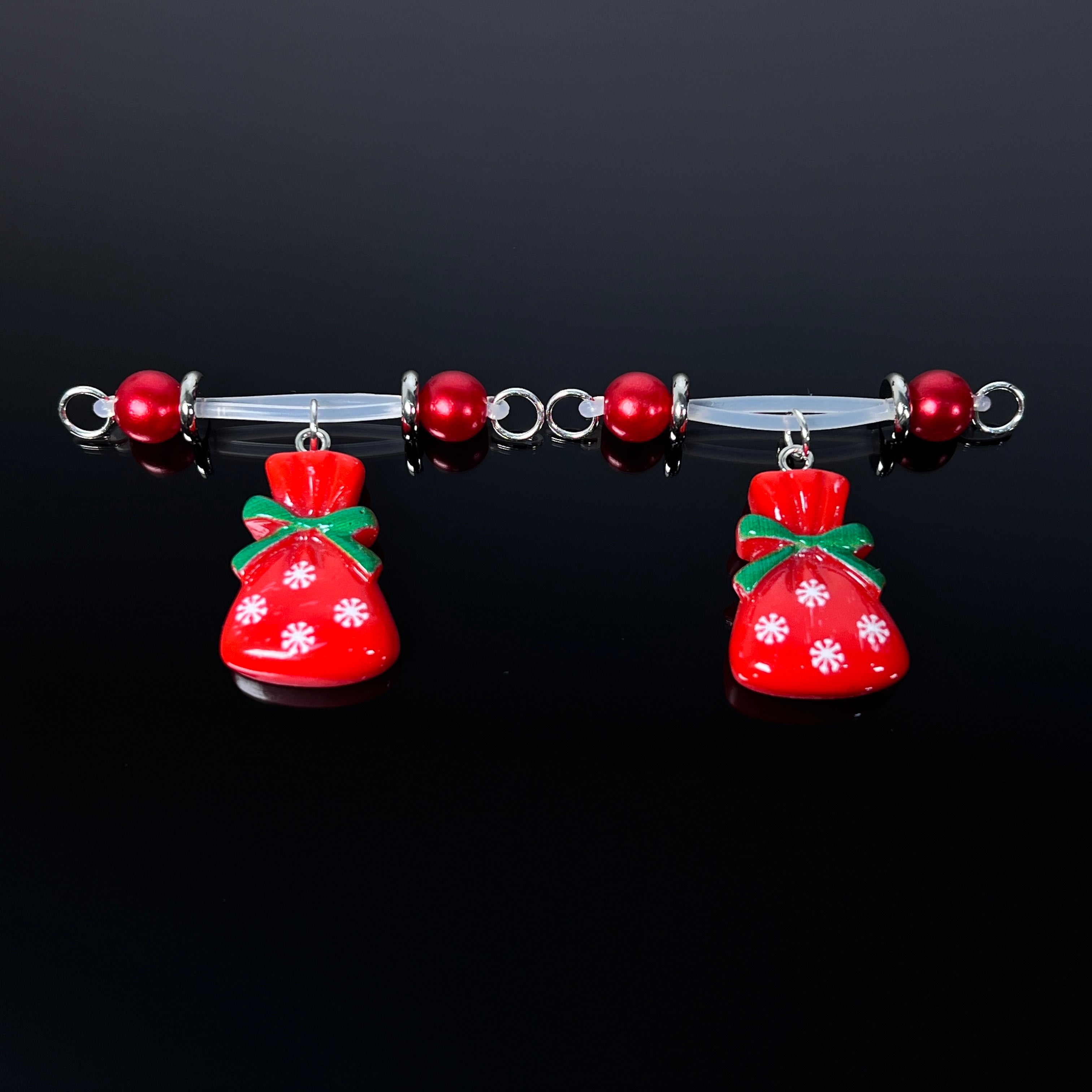 CandySack™ Red Pearl Clips