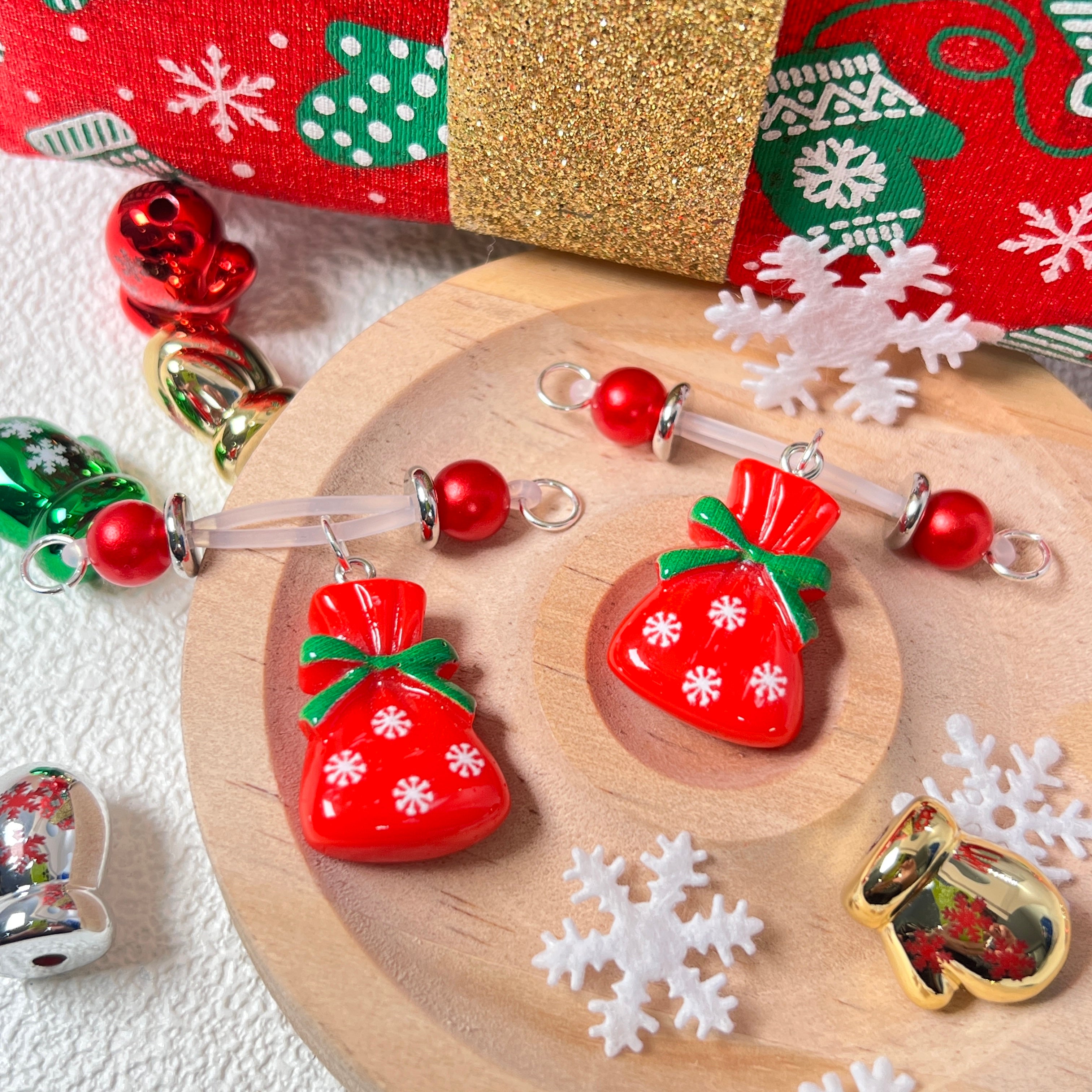 CandySack™ Red Pearl Clips