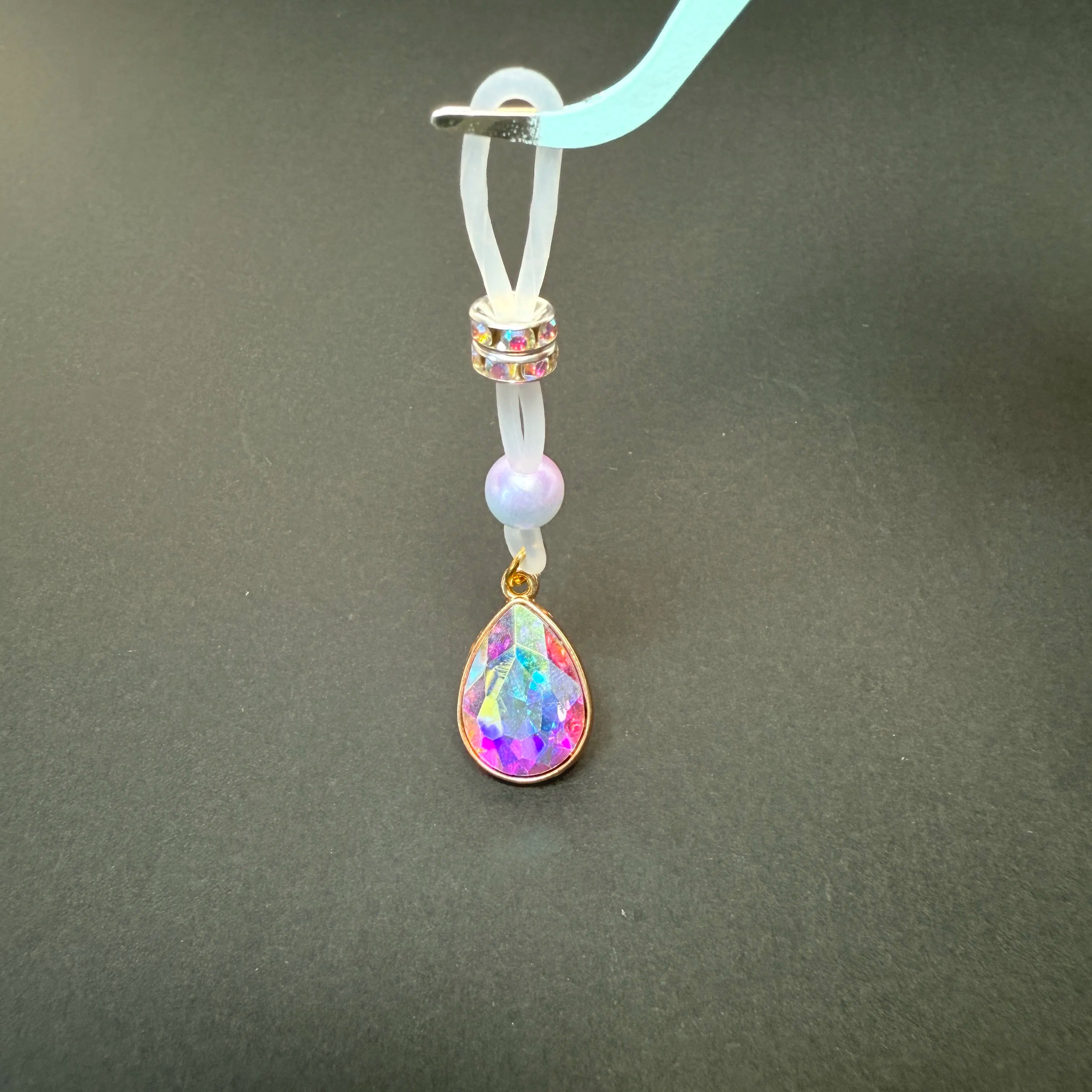 Adjustable fake nipple decoration - exquisite colored diamonds