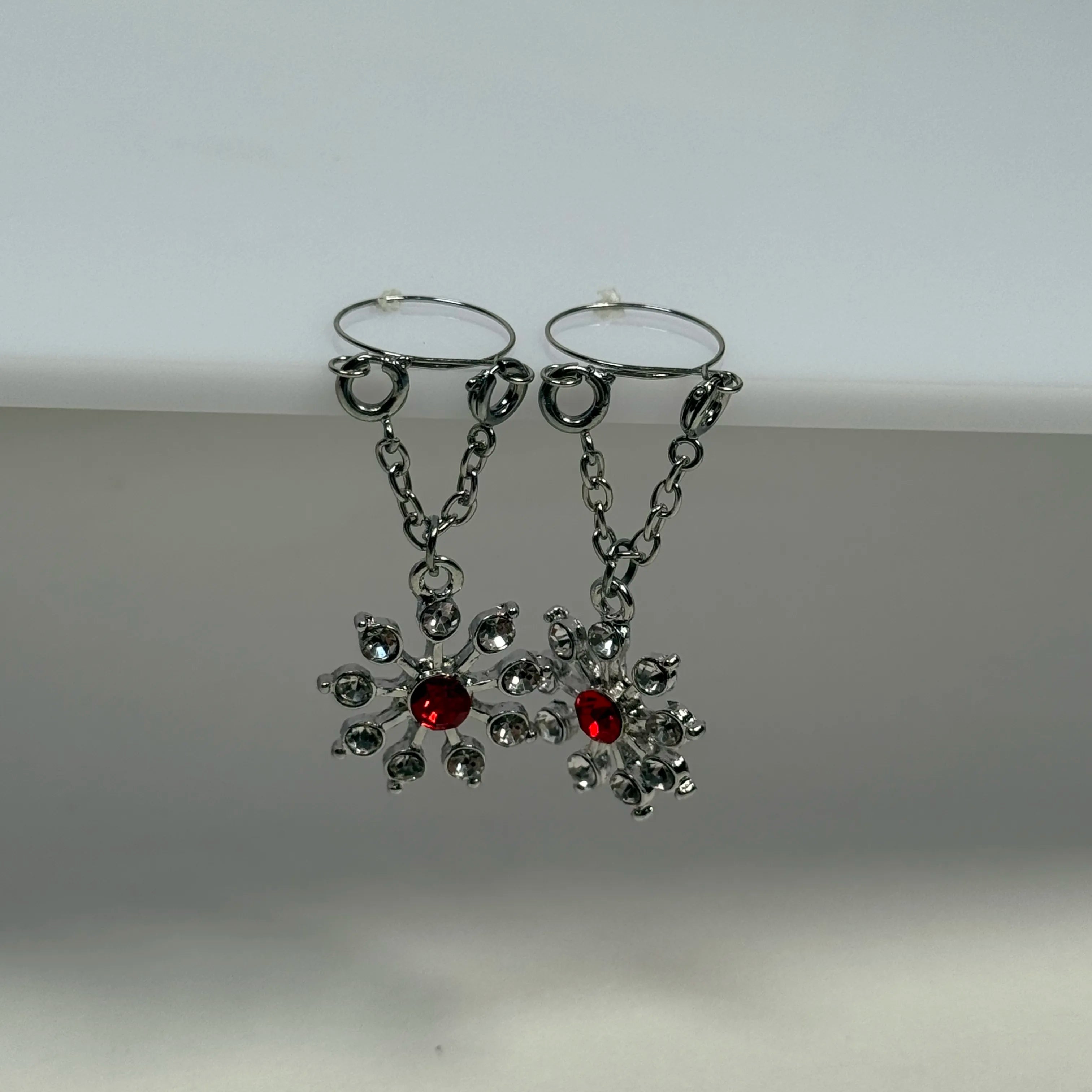 Adjustable Nipple Jewelry - Crystal Flower