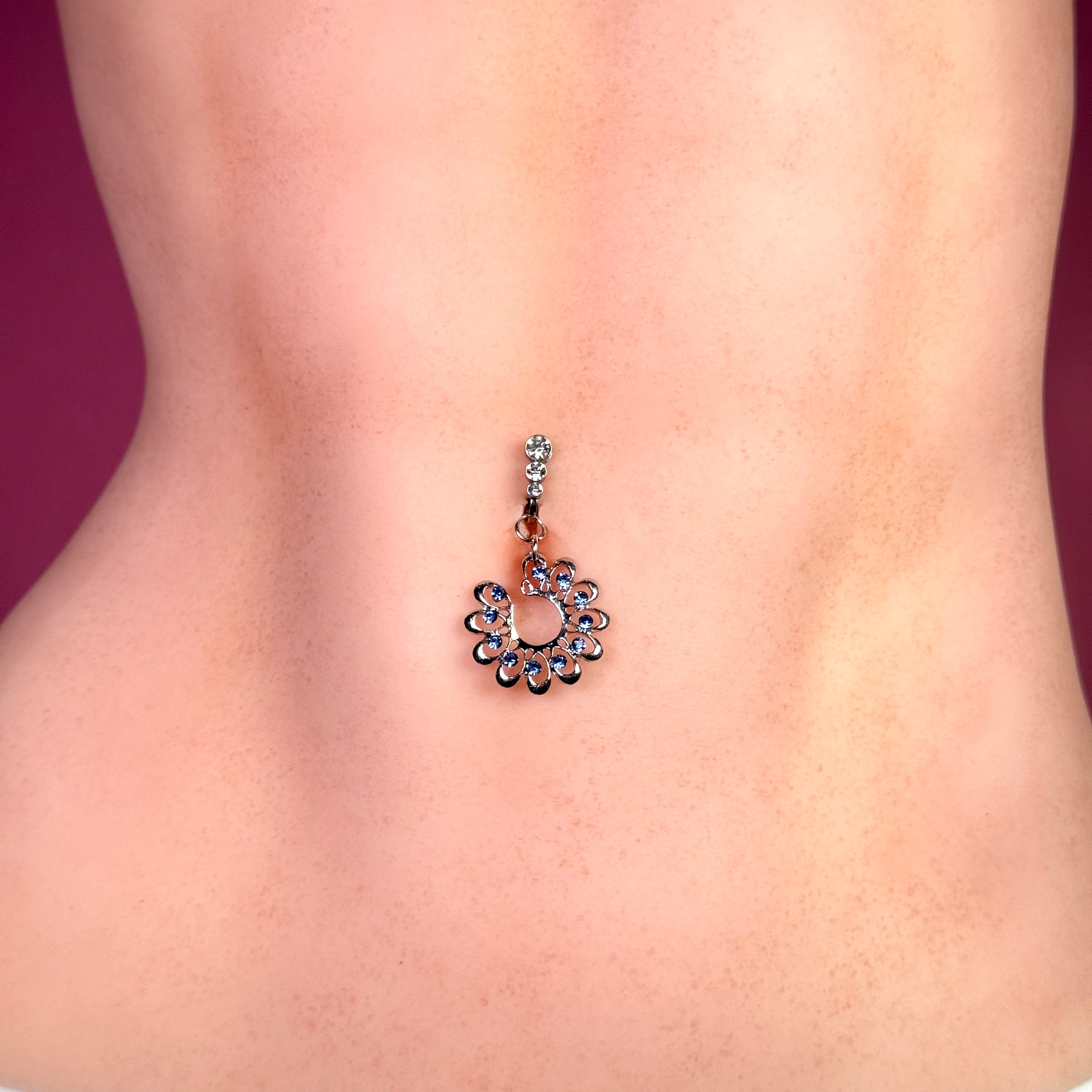 Luna Peacock Crystal Navel Clip™