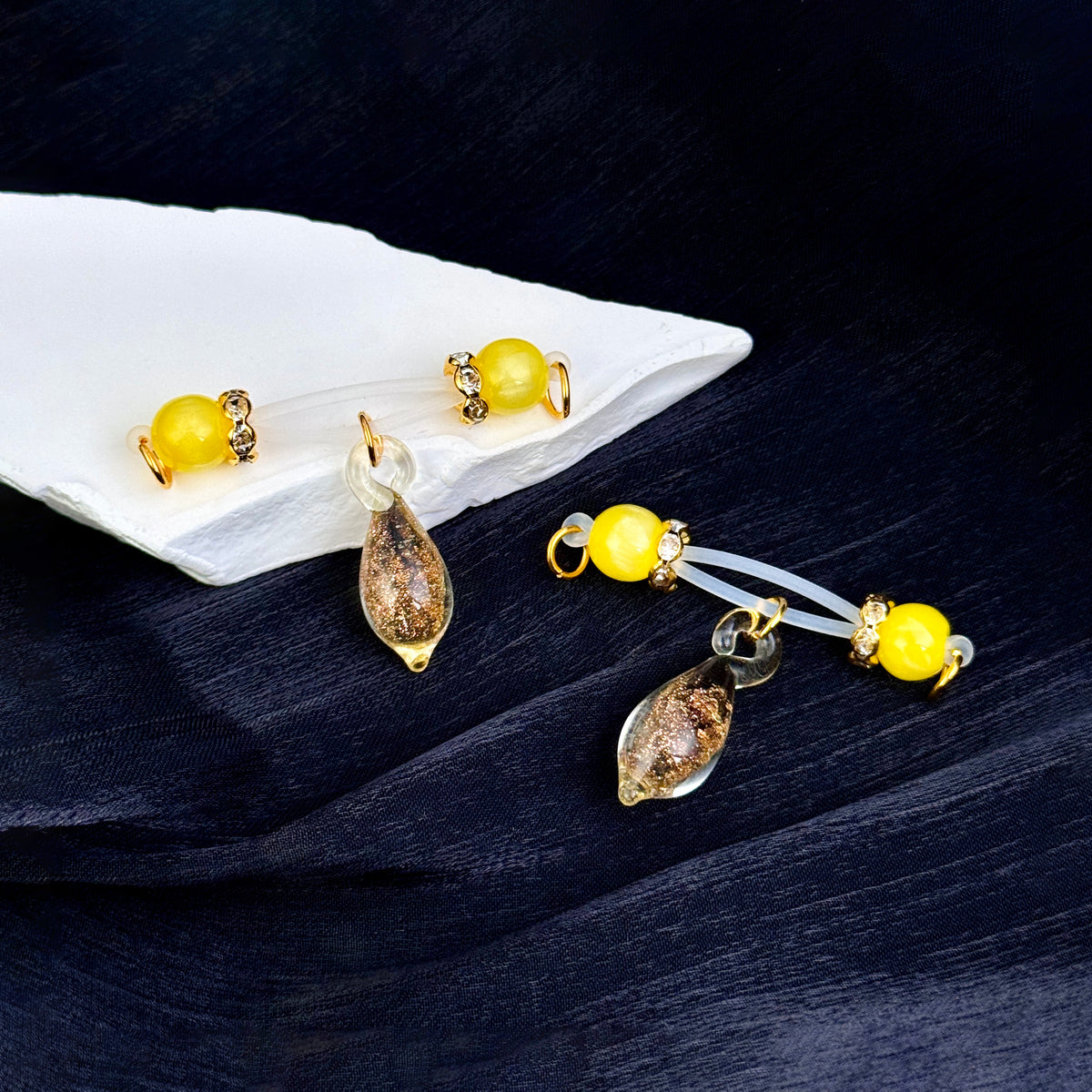 Golden Teardrop Nipple Clips