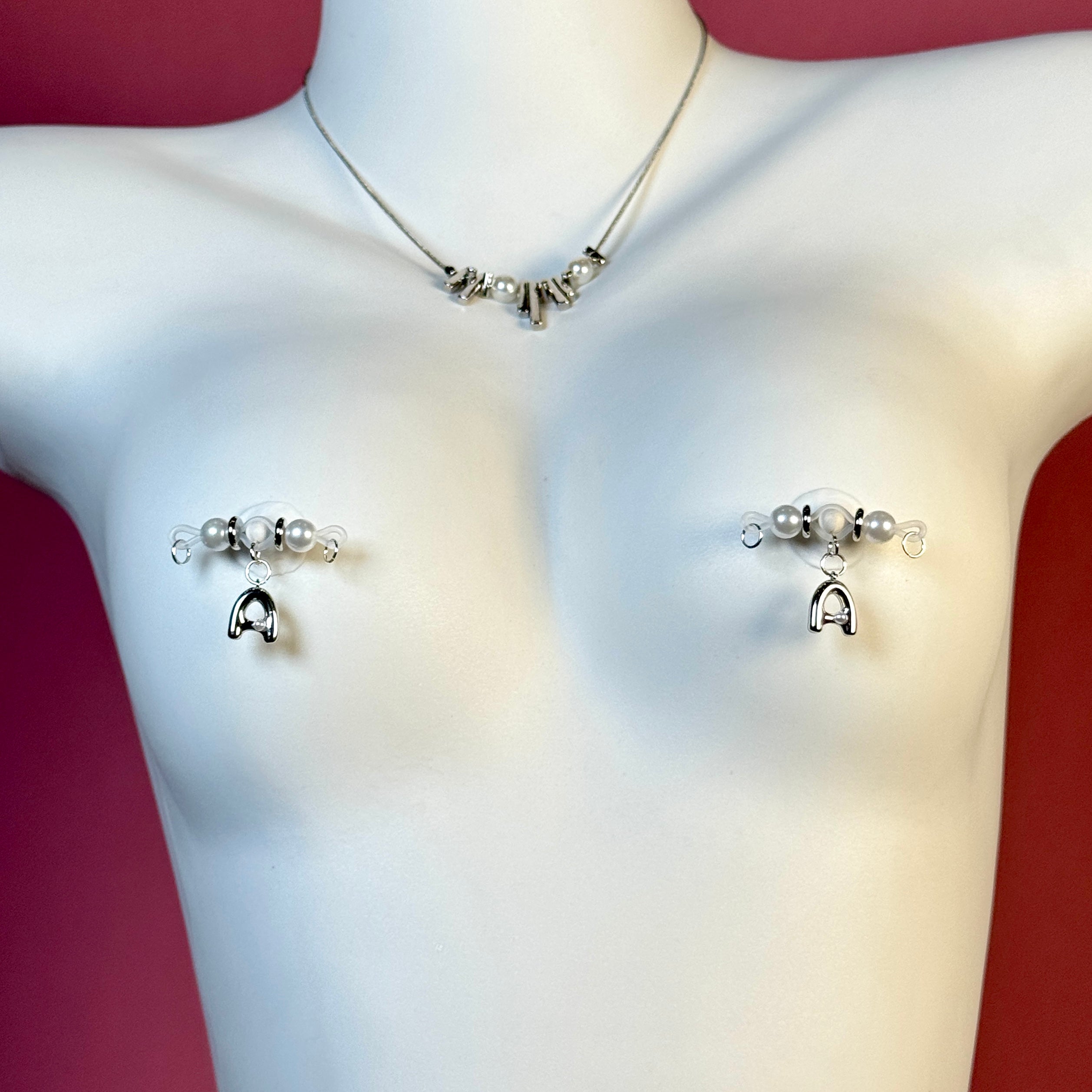 Gold & Silver Pearl Bar Set