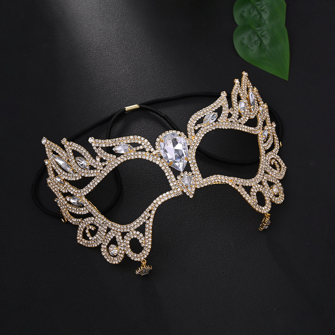 Rhinestone face mask