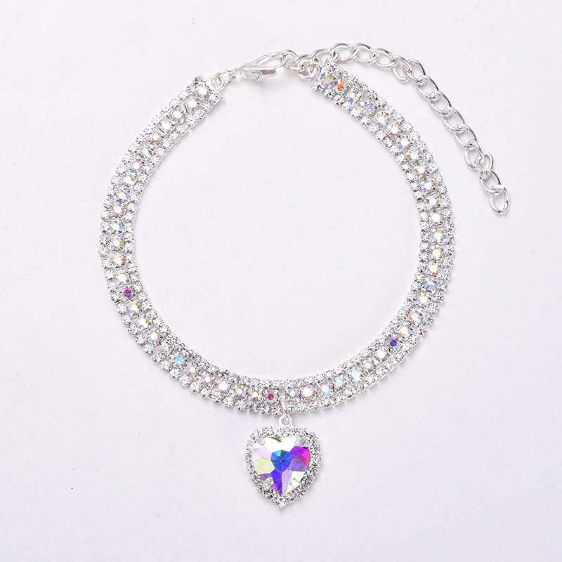 Rhinestone pet necklace