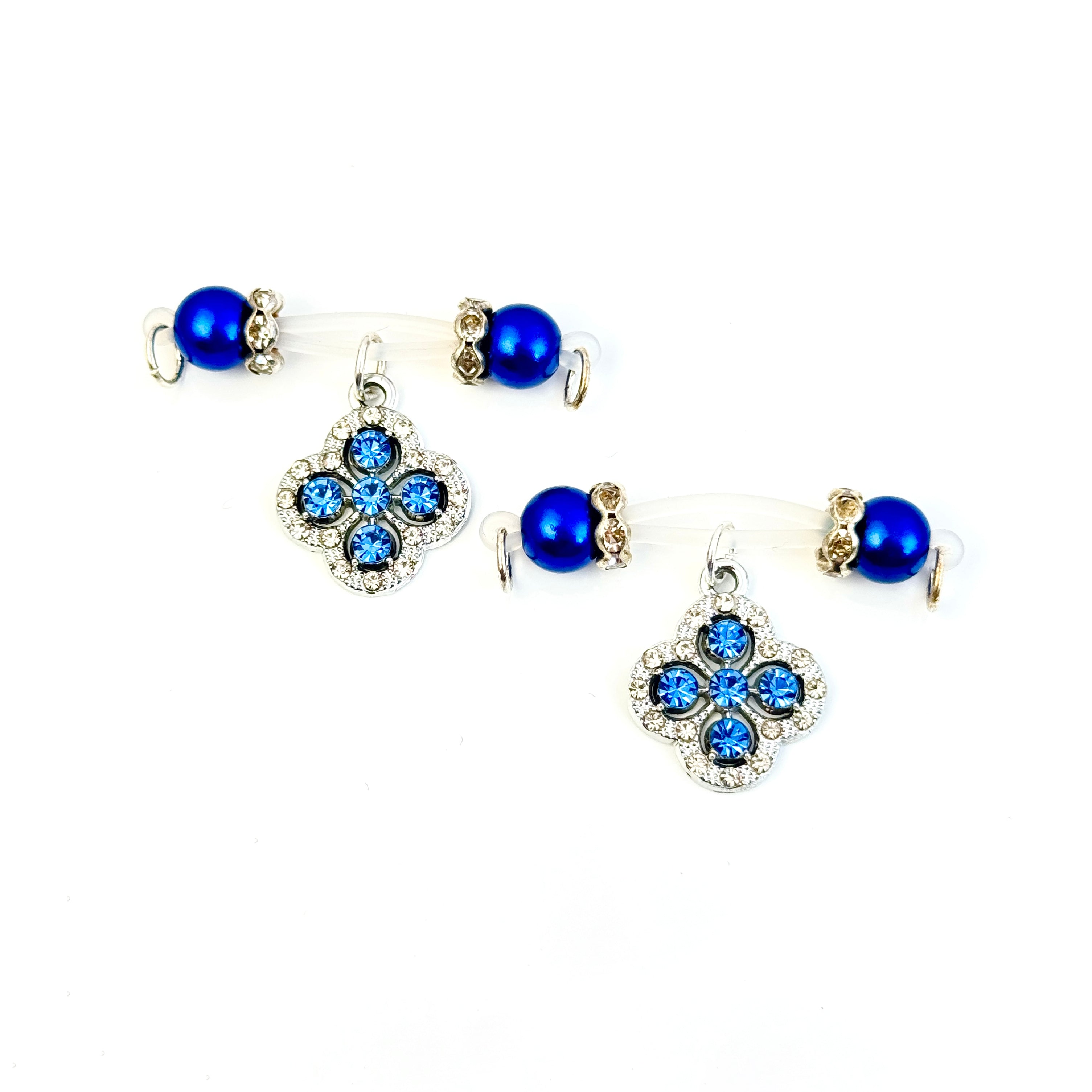 Sapphire Bloom Nipple Clamps