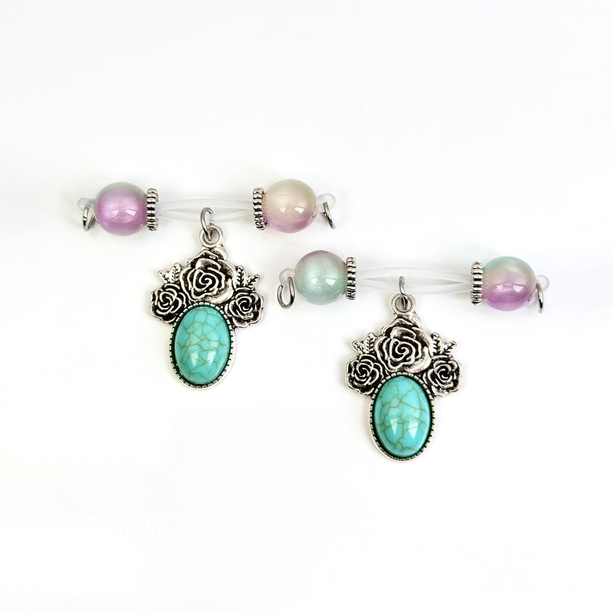 Mystic Rose Gem Nipple Ring