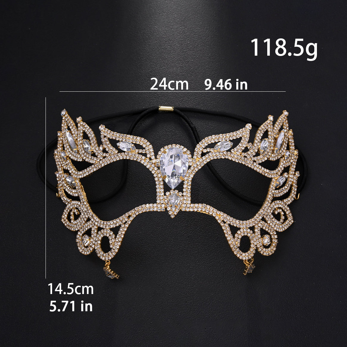 Rhinestone face mask