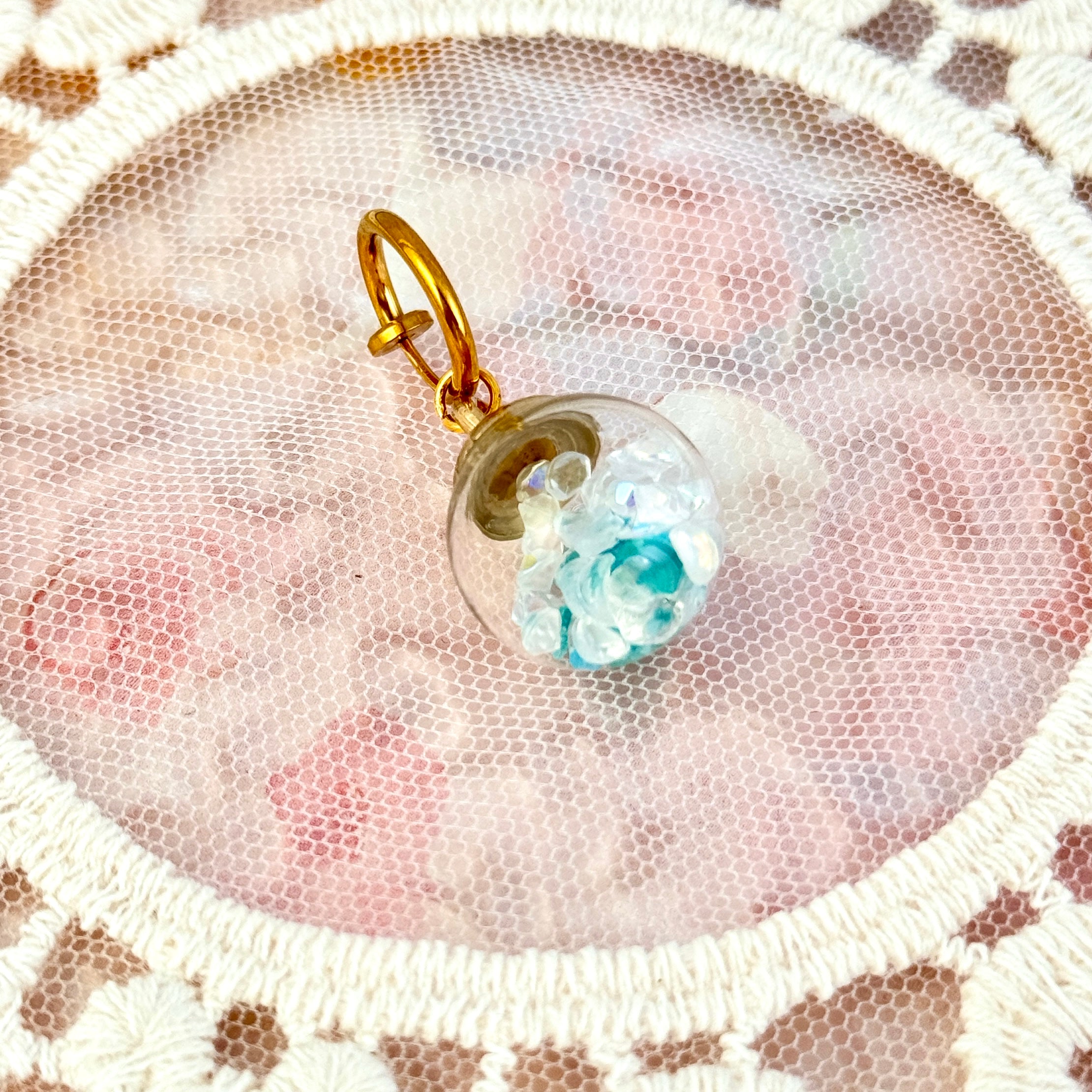 Ocean Pearl Faux Belly Button Jewelry
