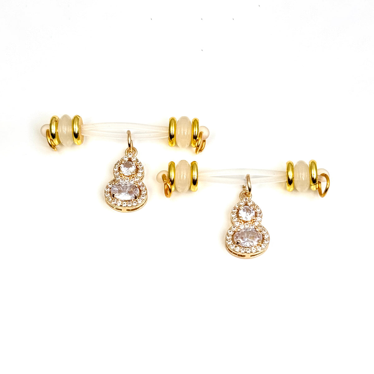 Crystal Eight Non-Piercing Nipple Jewelry