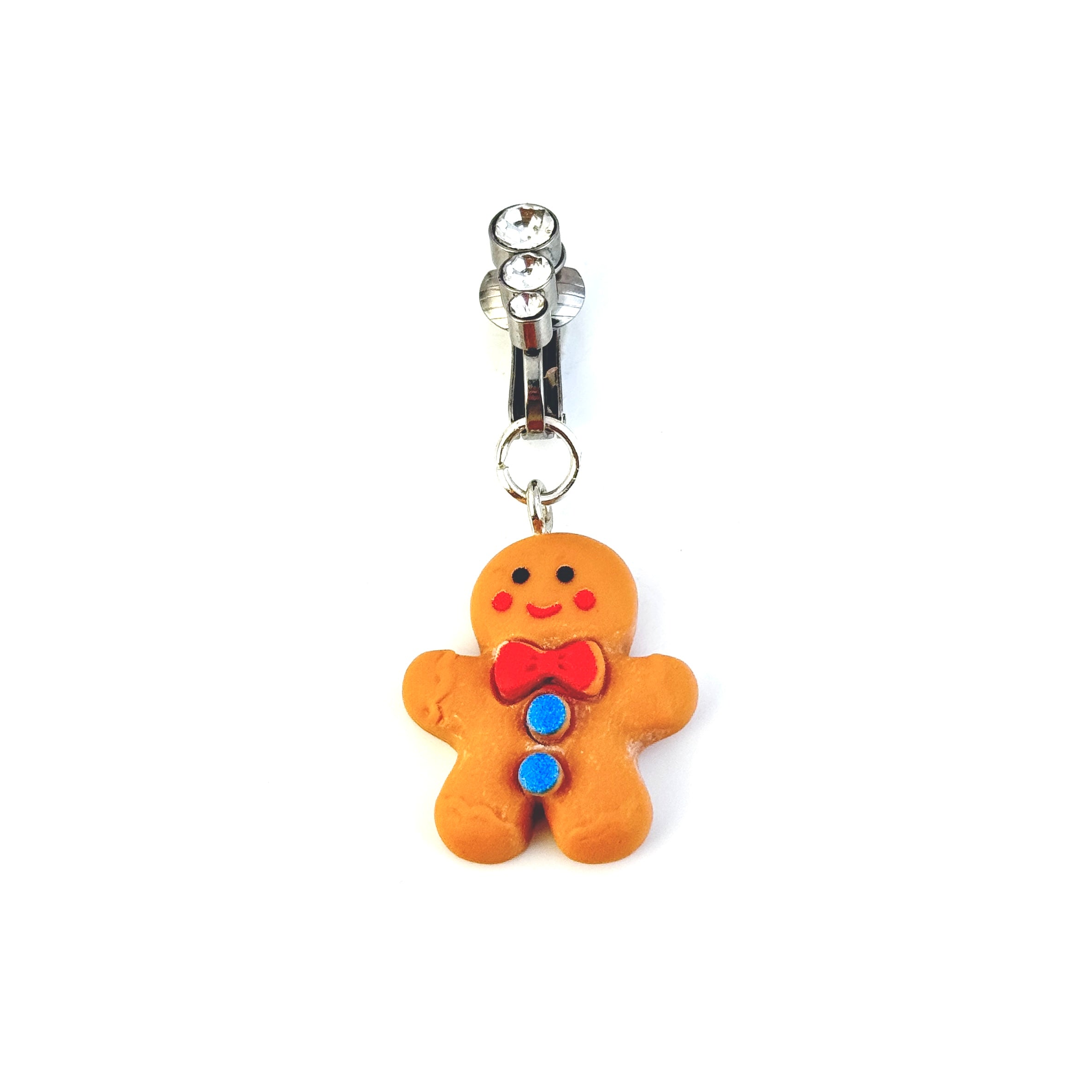 Gingerbread Man Non-Piercing Navel Ring
