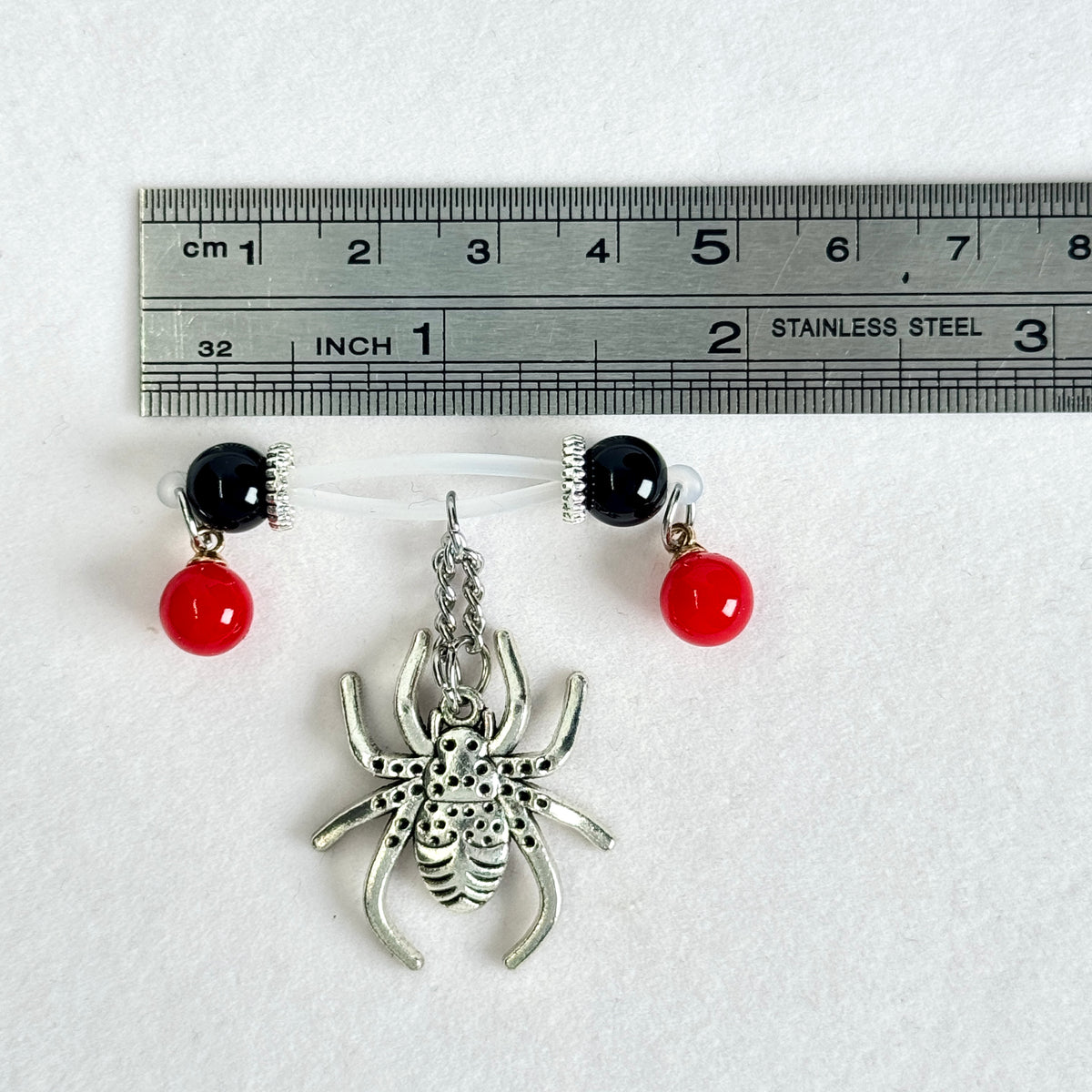 Midnight Spider Charm Nipple Jewelry