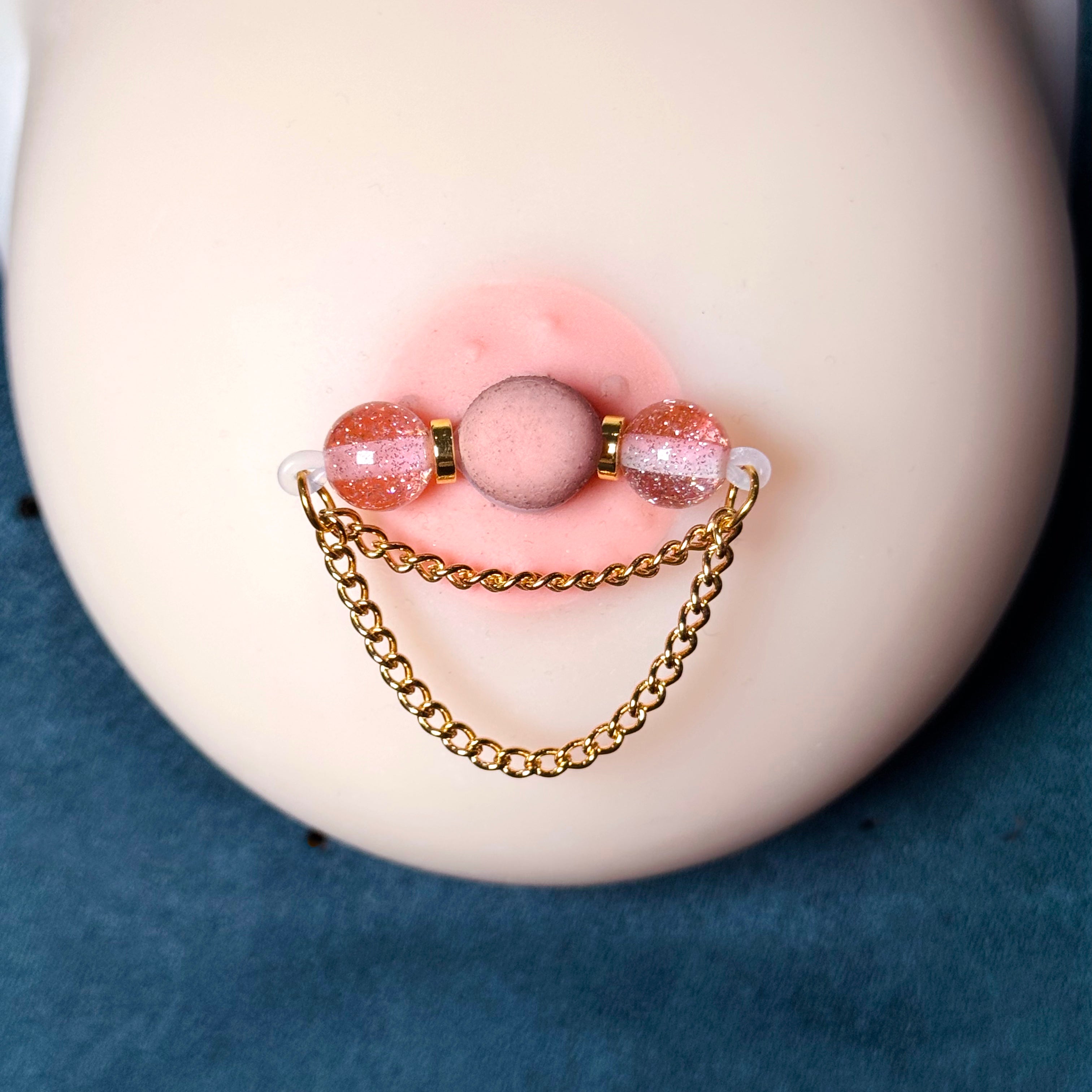 Blush Chain Nipple Clip