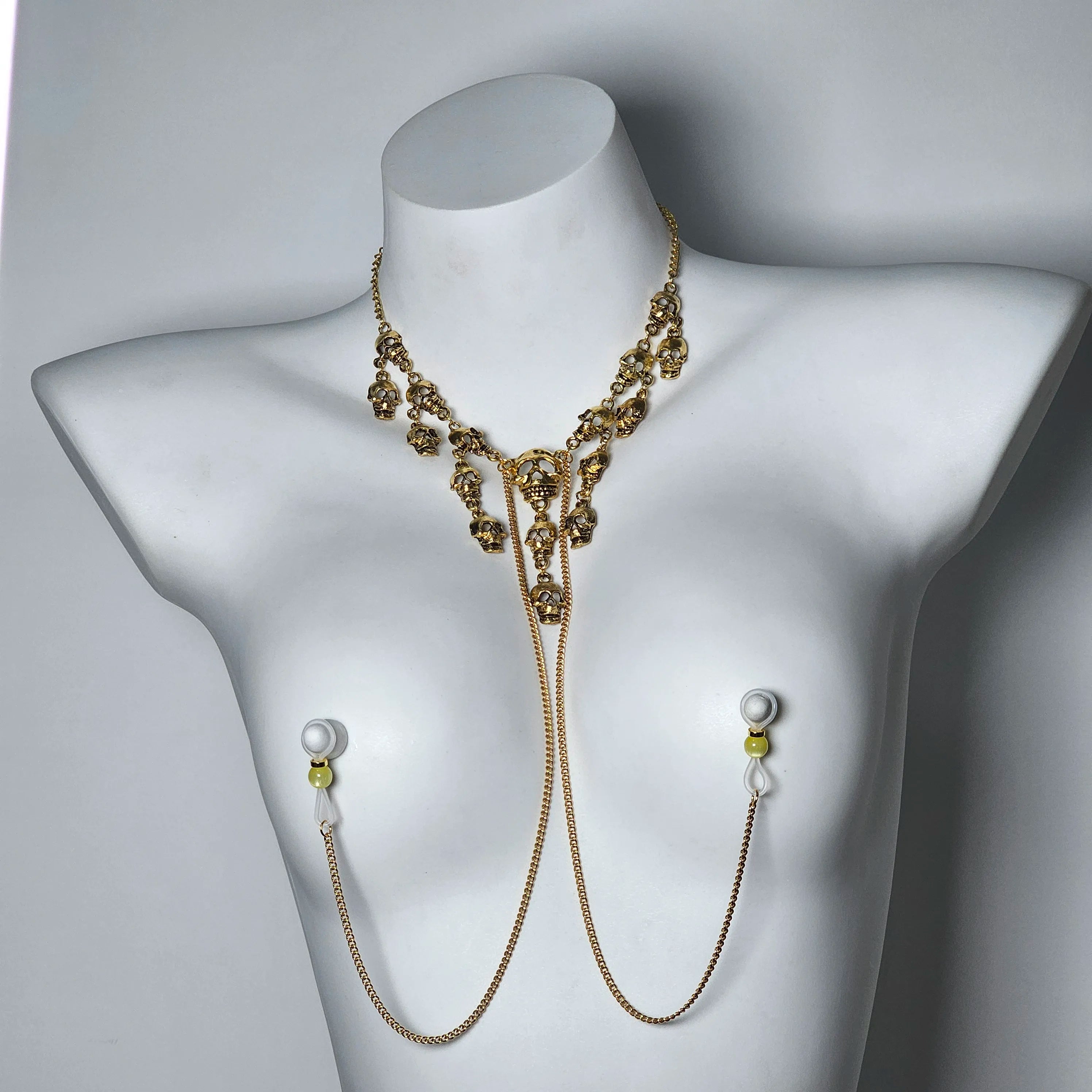 Gothic Fetish Skull Chain