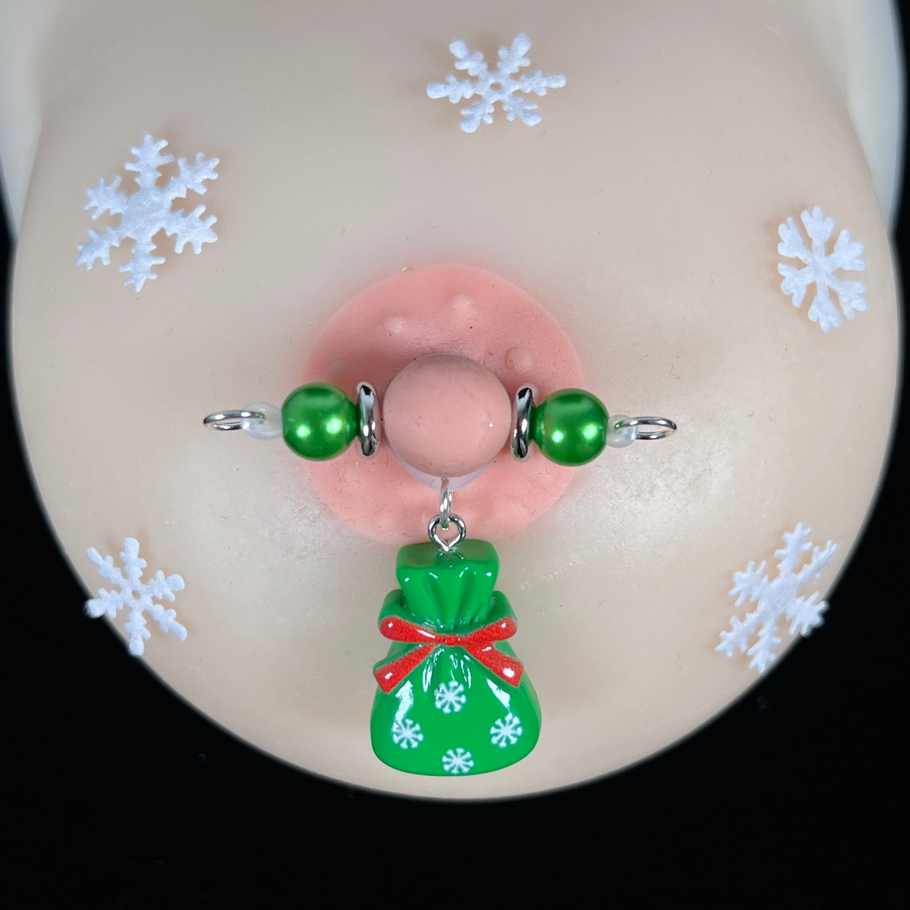 Christmas Candy Bag Charm Nipple Clamps