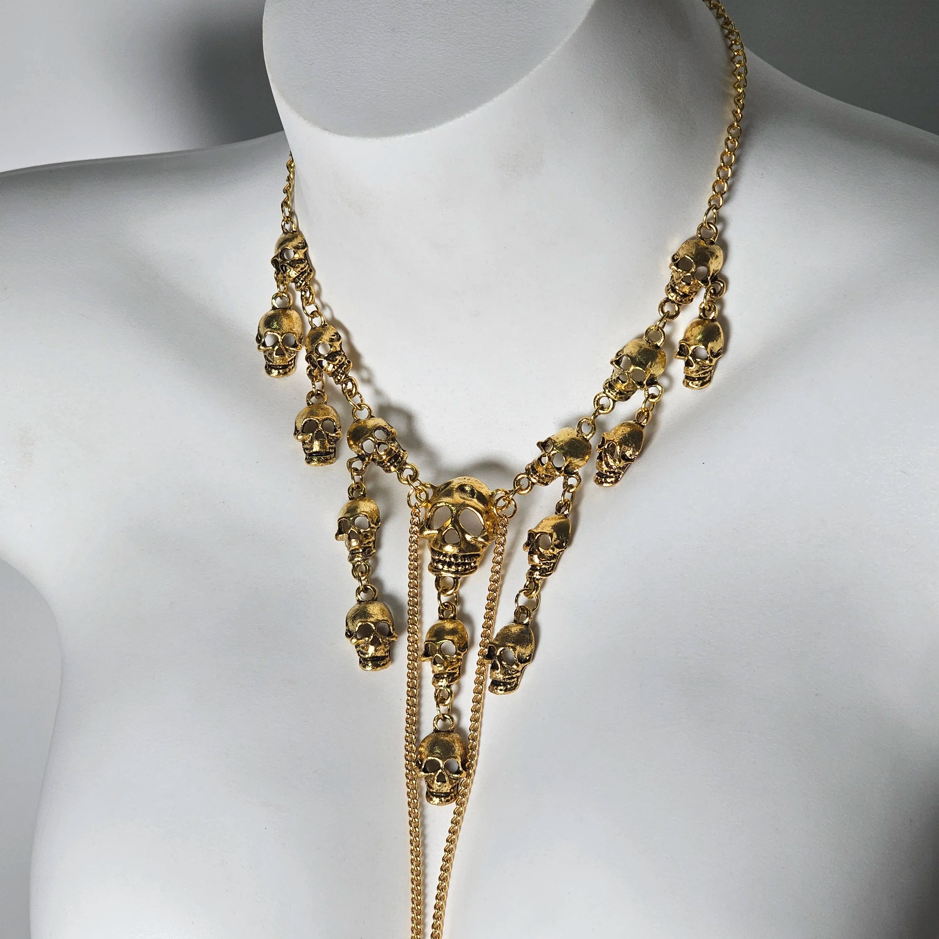 Gothic Fetish Skull Chain