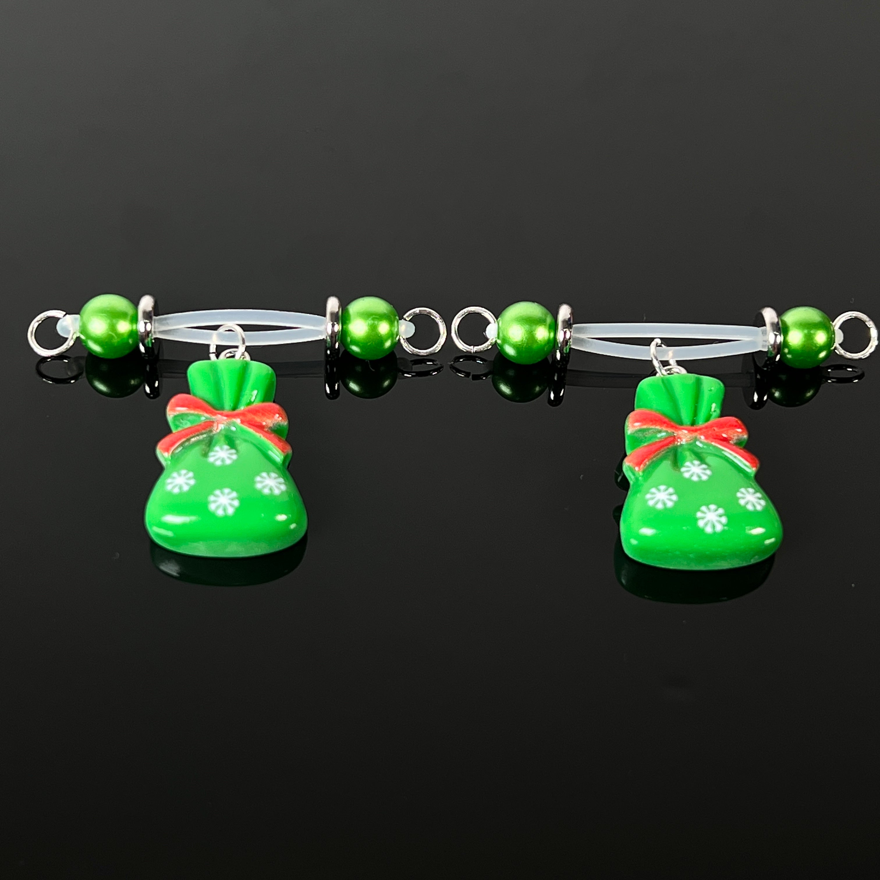 Christmas Candy Bag Charm Nipple Clamps