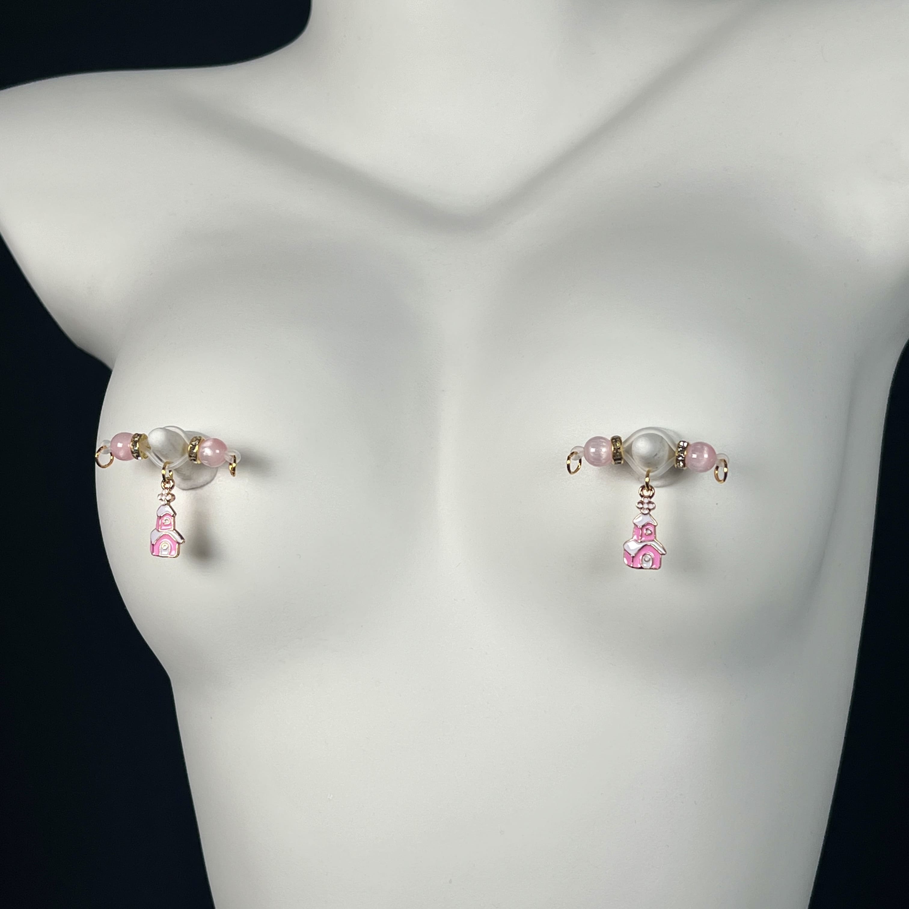 Pink Cottage Christmas Clamps