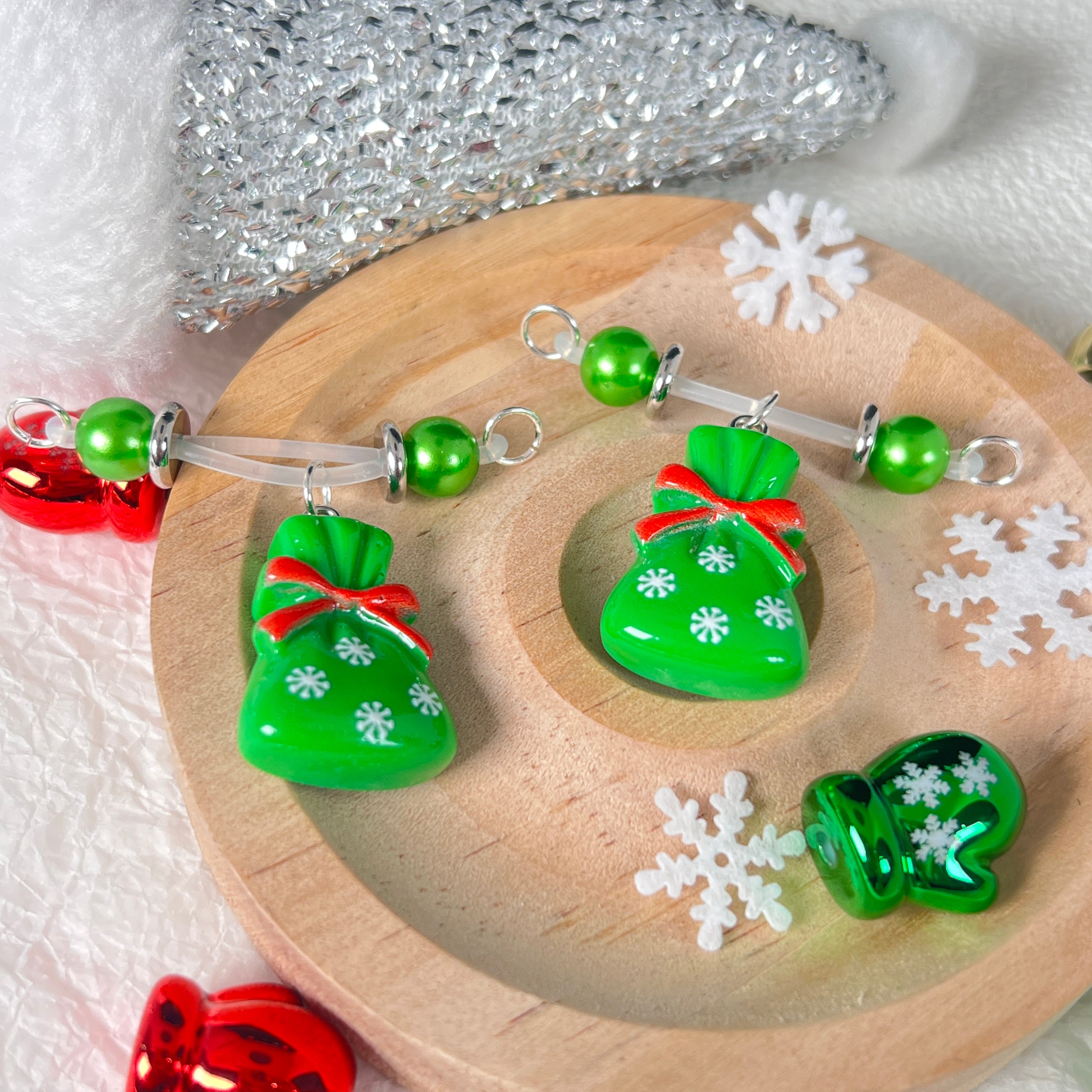 Christmas Candy Bag Charm Nipple Clamps