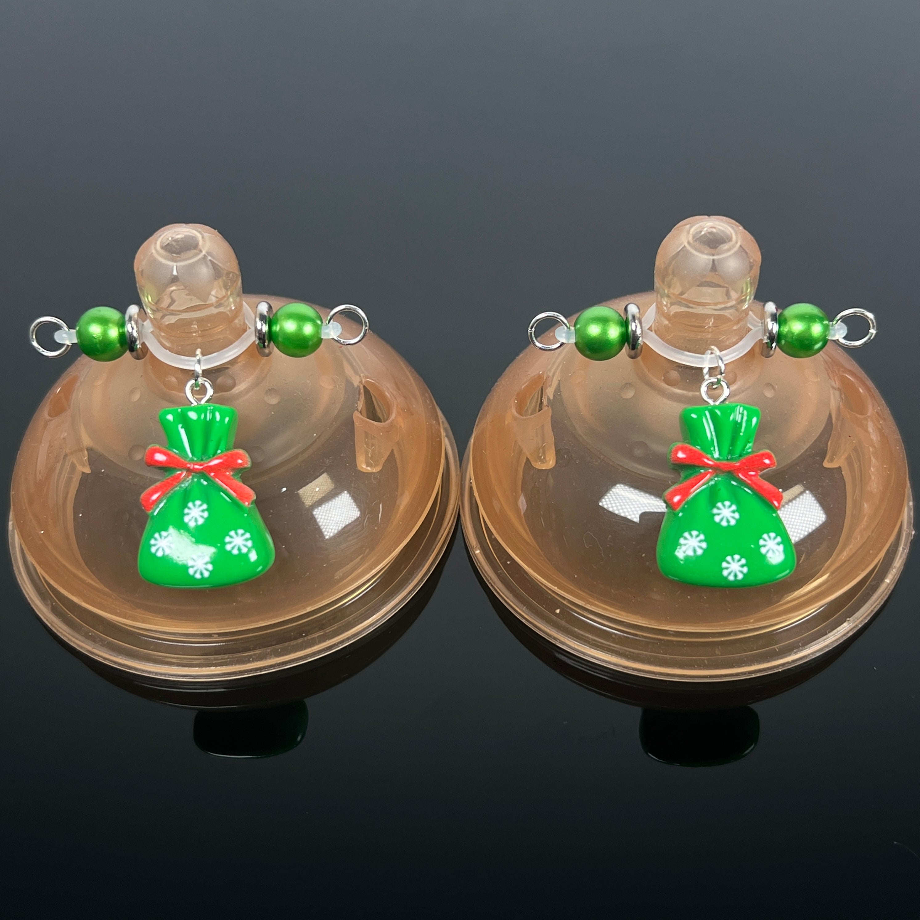 Christmas Candy Bag Charm Nipple Clamps