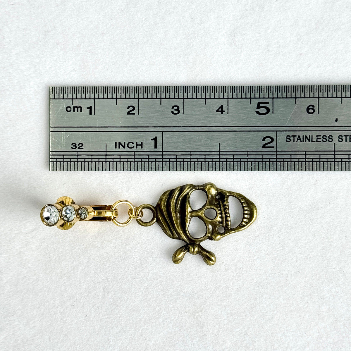 Pirate Skull Navel Charm